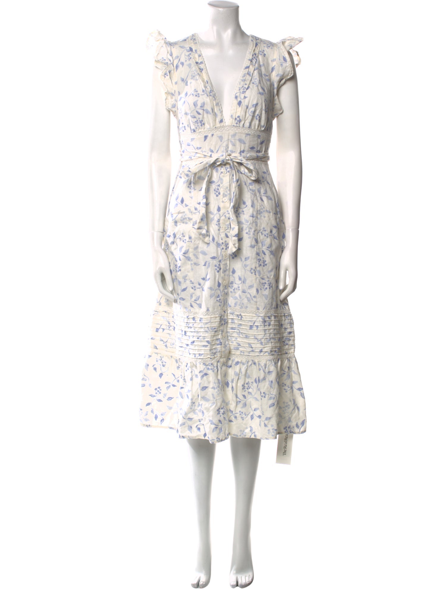 Reformation Linen Midi Length Dress