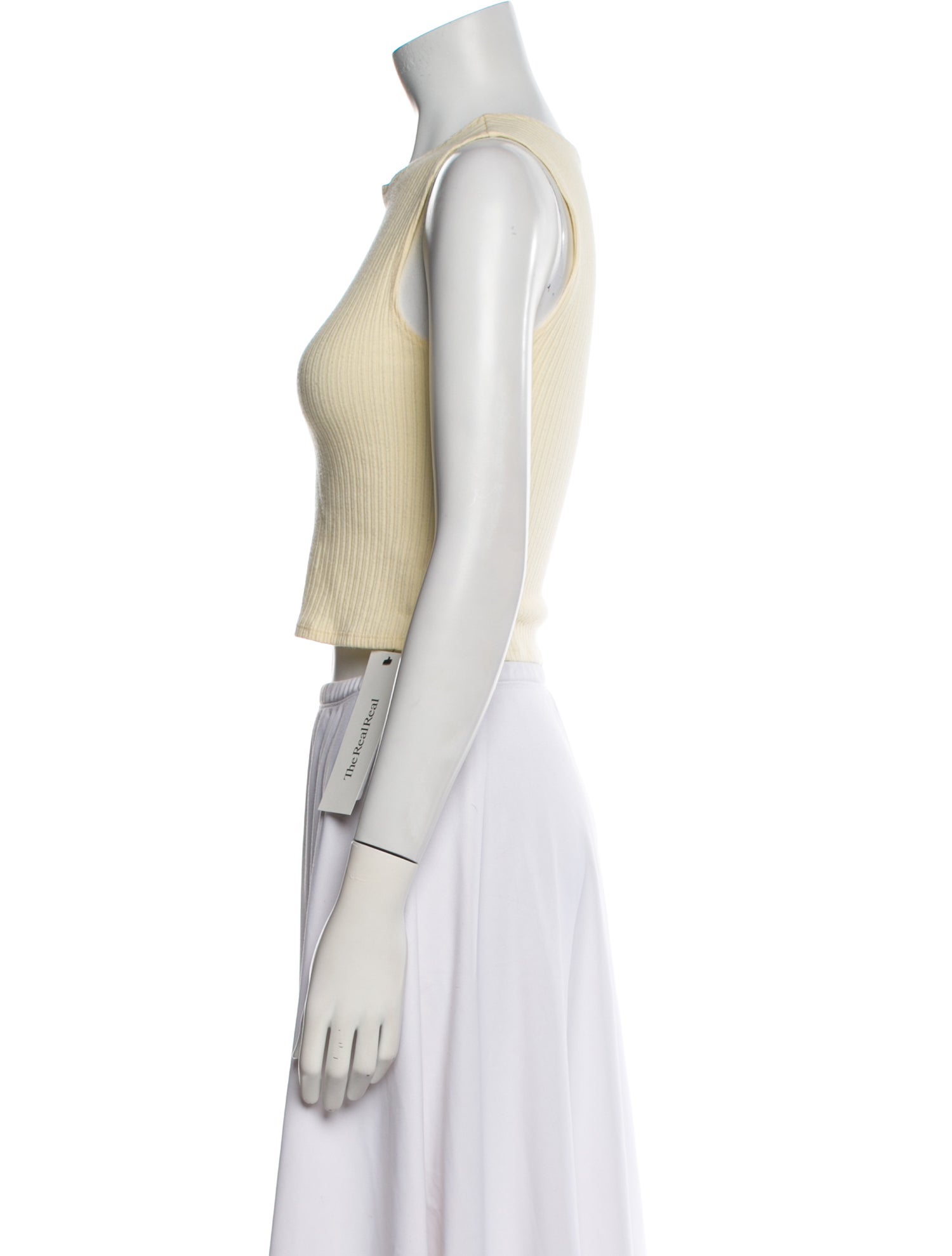 Reformation Crew Neck Sleeveless Crop Top