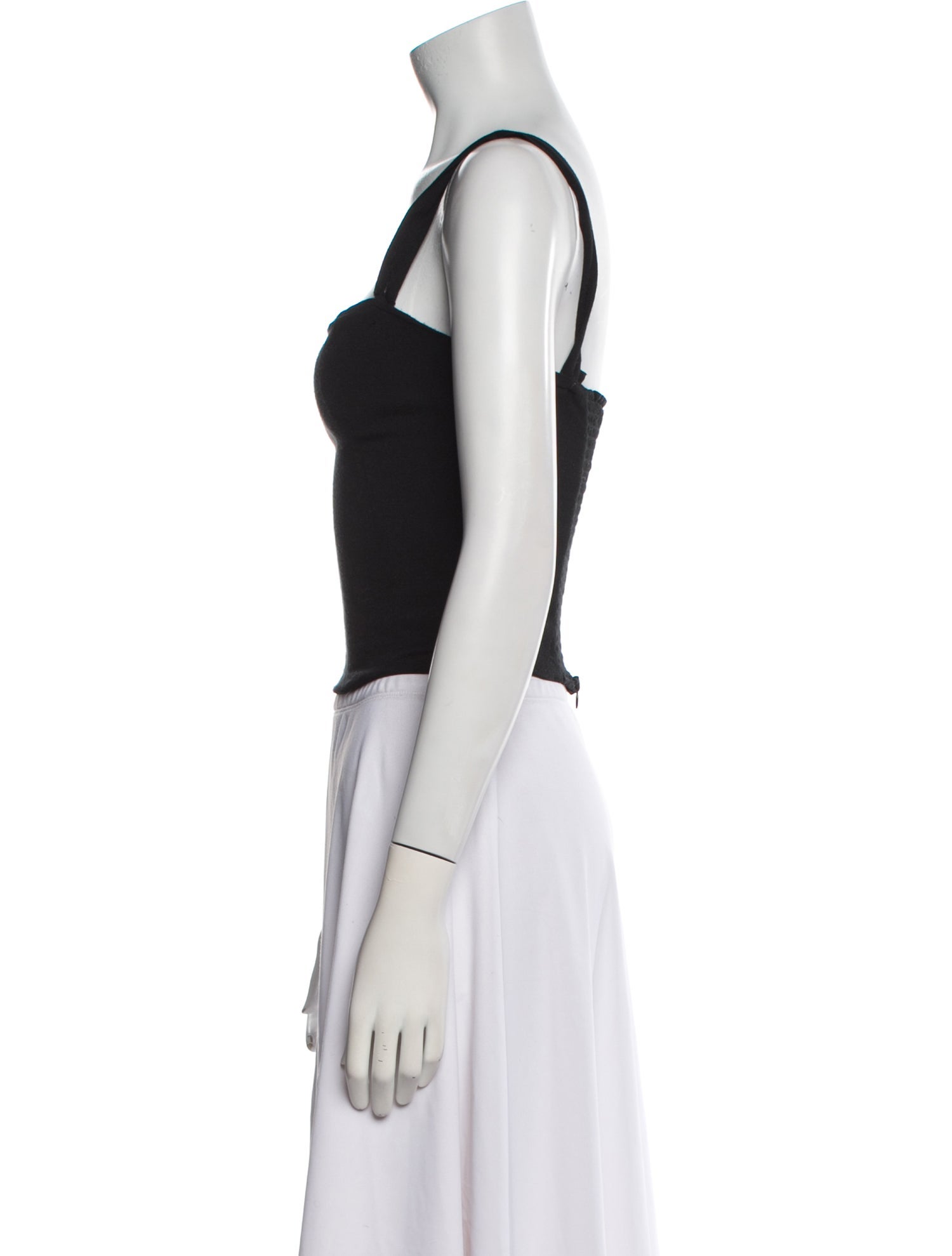 Reformation Square Neckline Sleeveless Crop Top