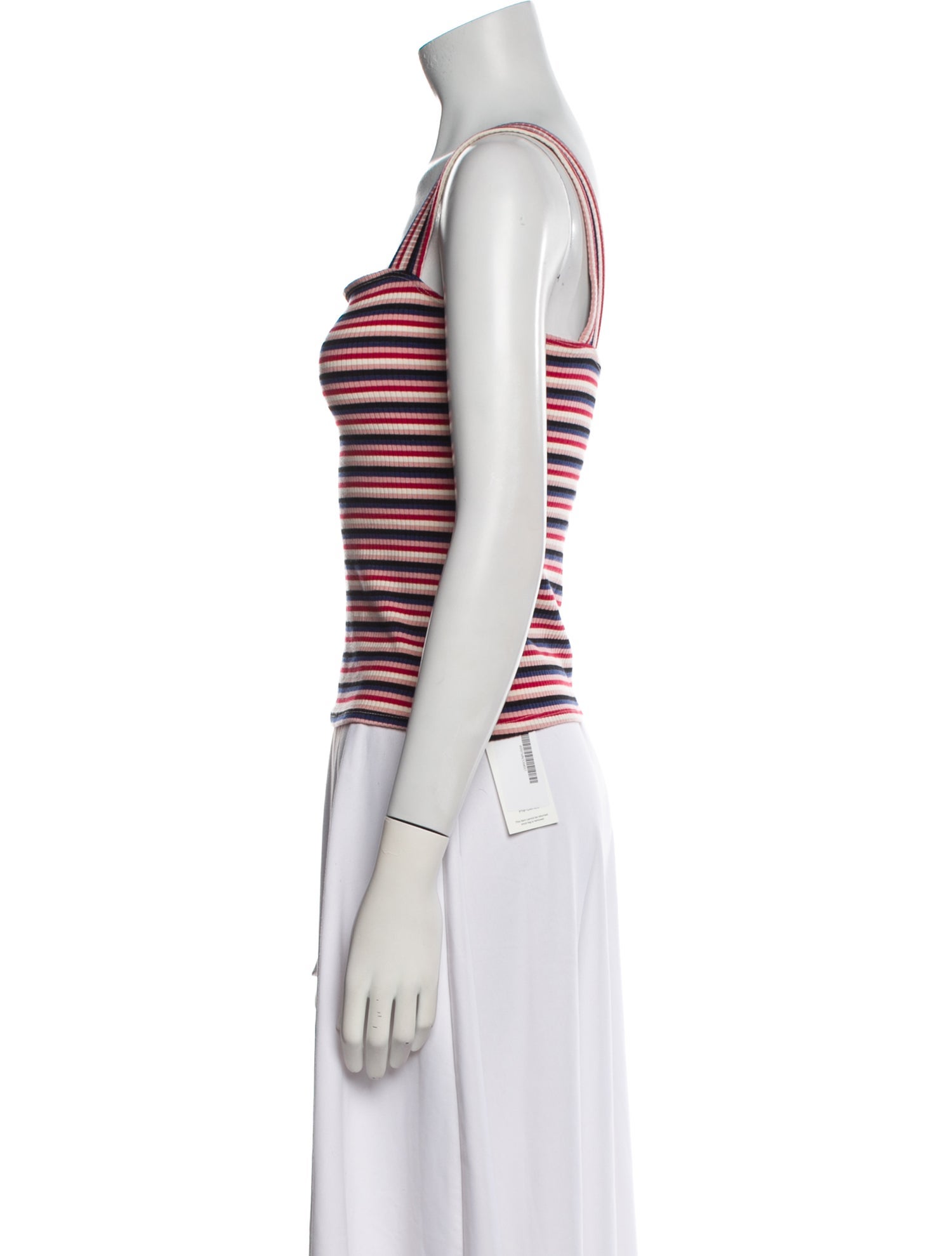 Reformation Striped Square Neckline Top