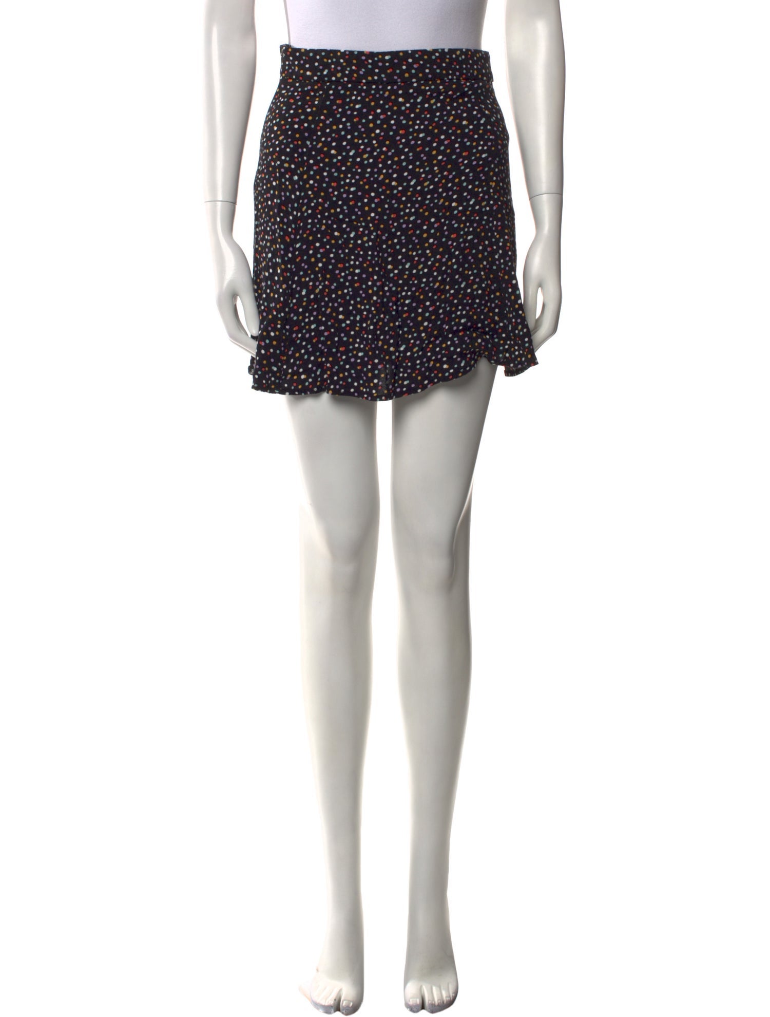 Reformation Polka Dot Print Mini Skirt