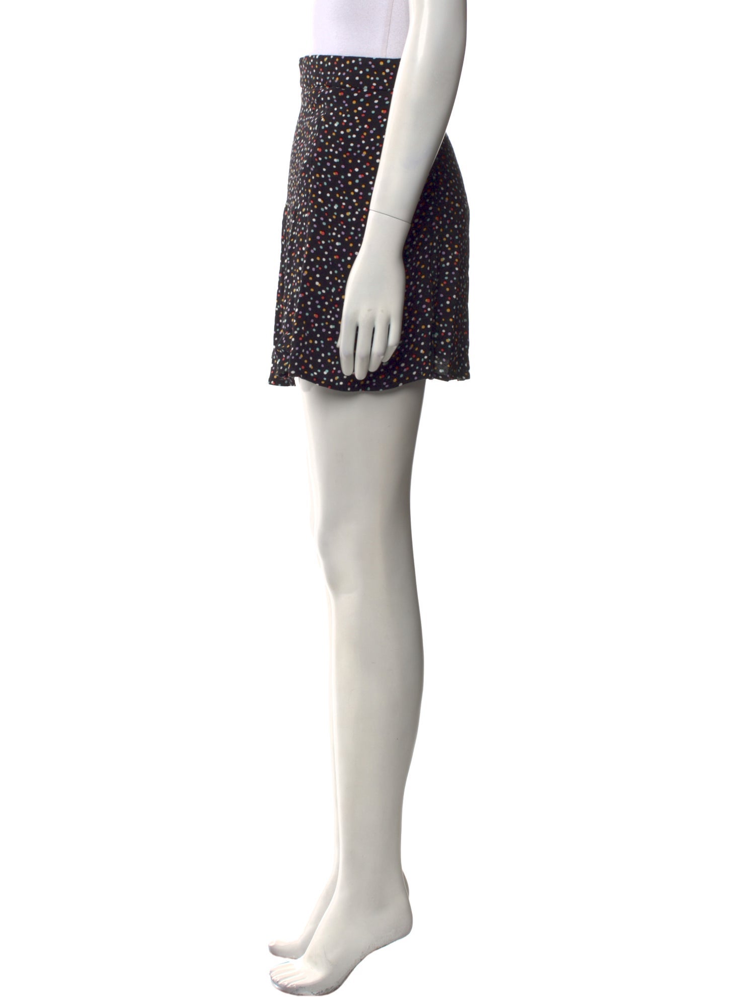 Reformation Polka Dot Print Mini Skirt