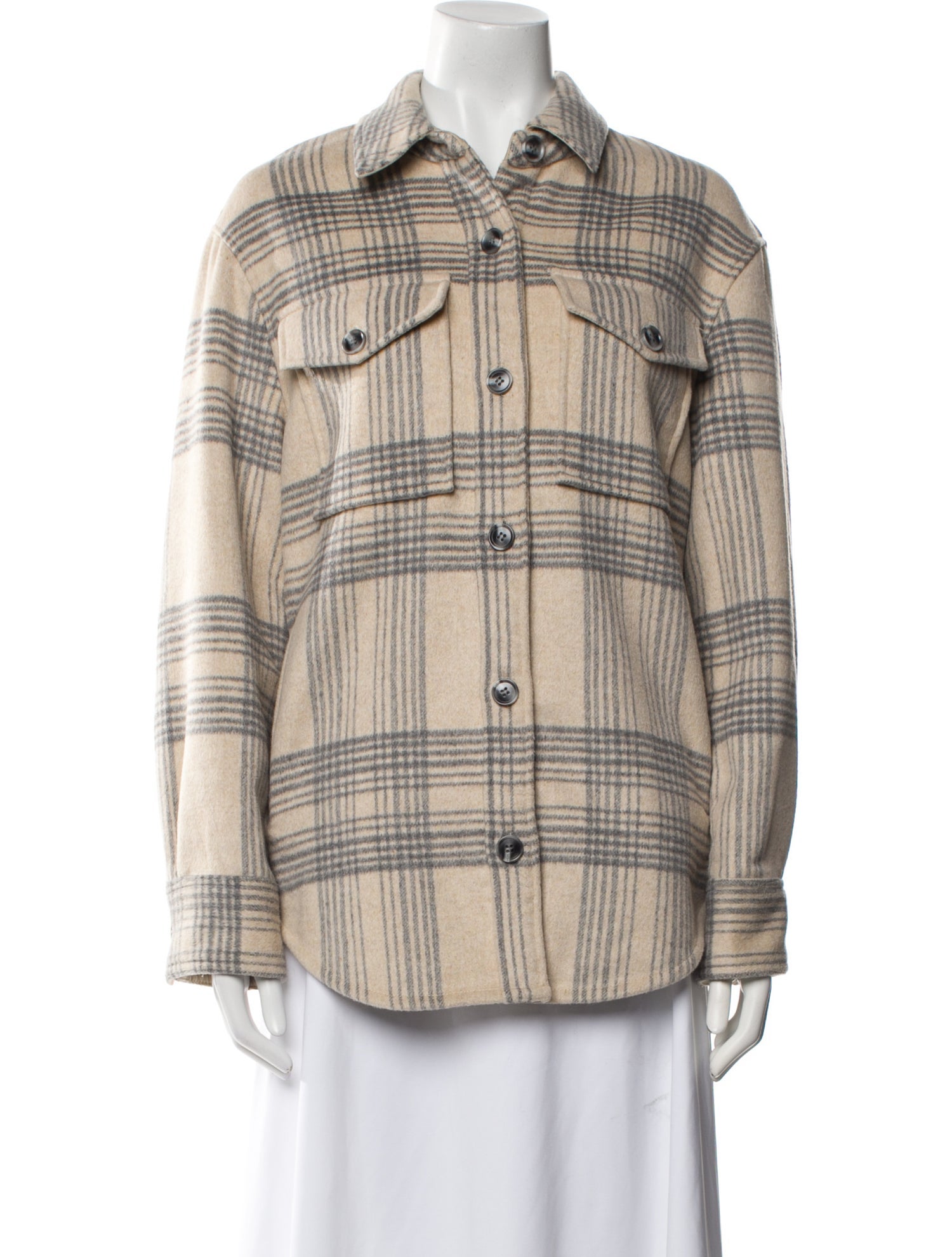 Reformation Plaid Print Coat