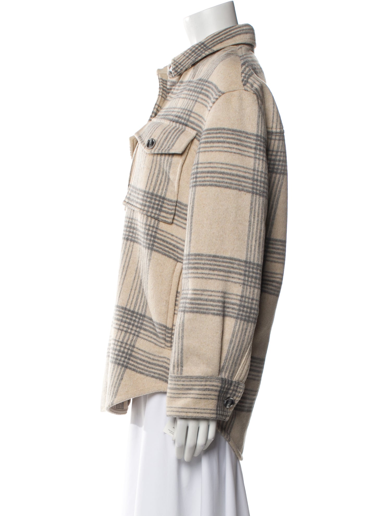 Reformation Plaid Print Coat