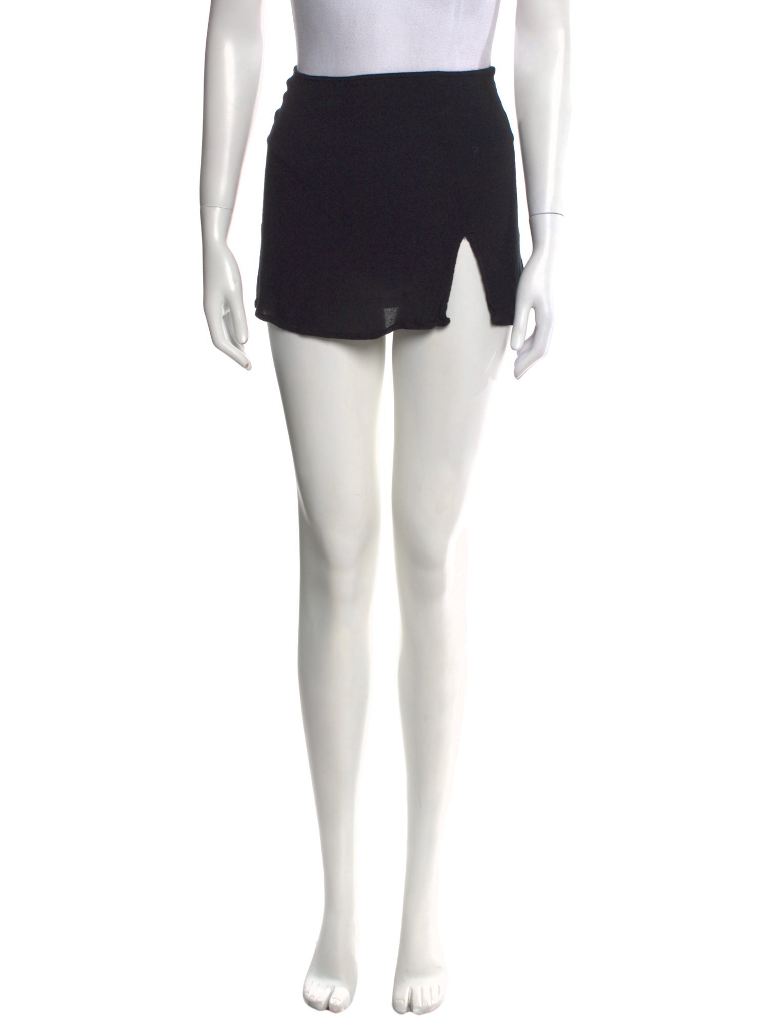 Reformation Raw-Edge Trim Mini Skirt