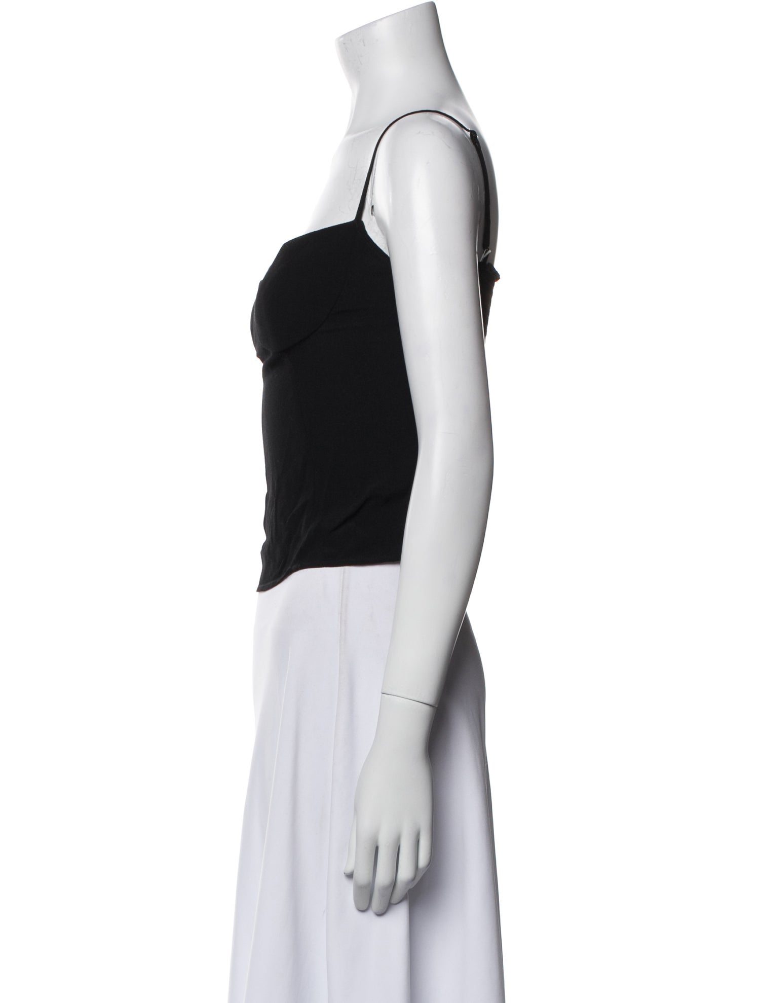Reformation Square Neckline Sleeveless Crop Top