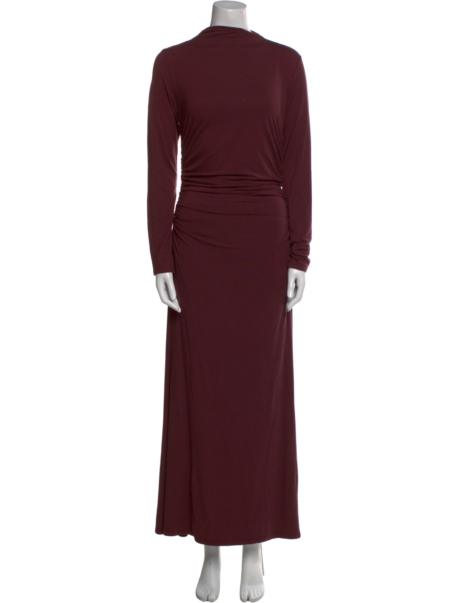 Reformation Mock Neck Long Dress