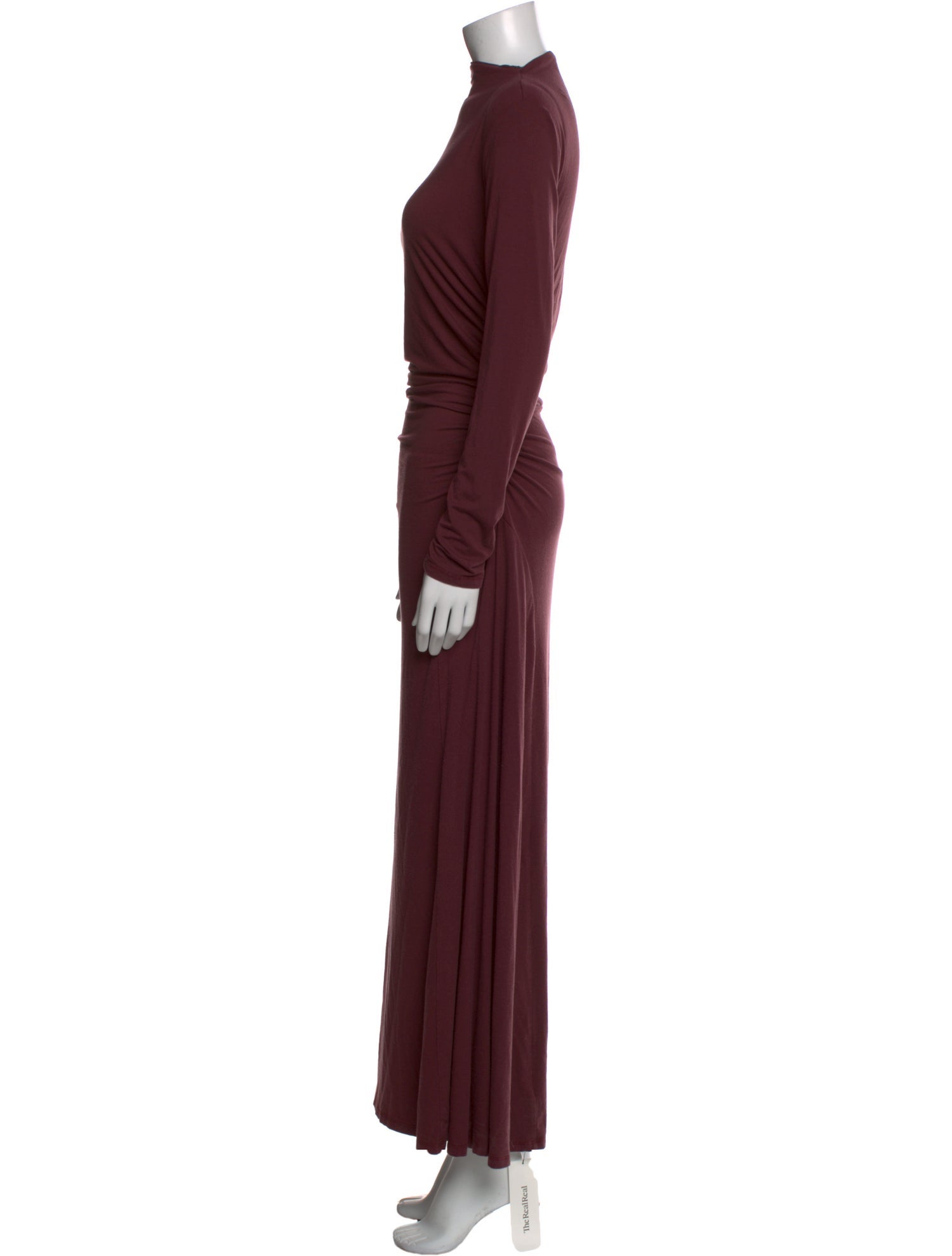 Reformation Mock Neck Long Dress