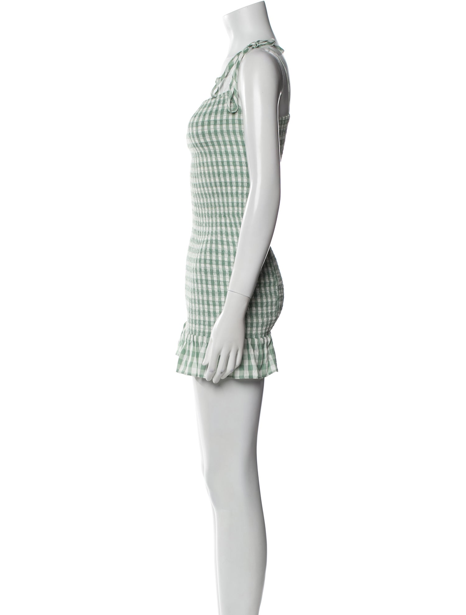 Reformation Plaid Print Mini Dress