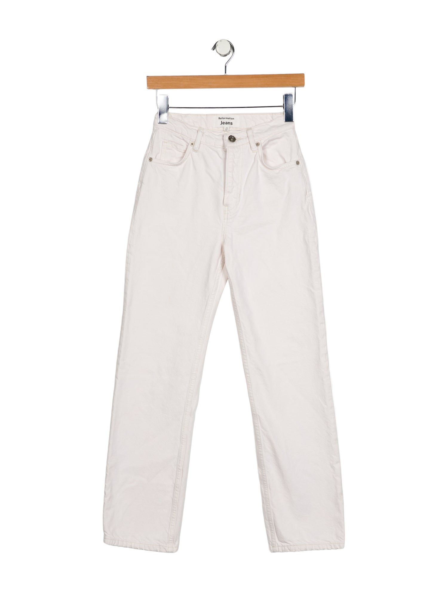 Reformation Mid-Rise Straight Leg Jeans