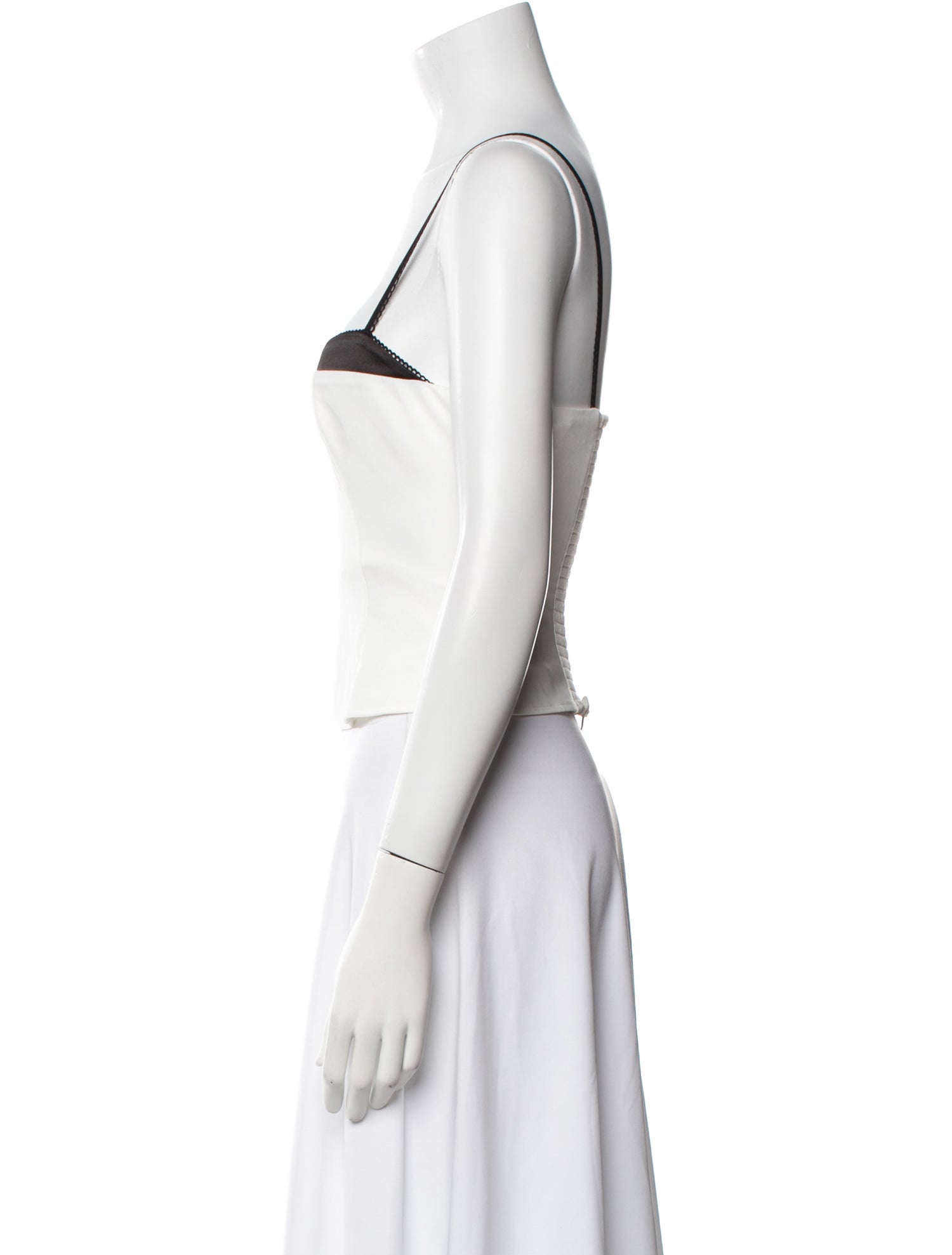 Reformation Square Neckline Sleeveless Crop Top