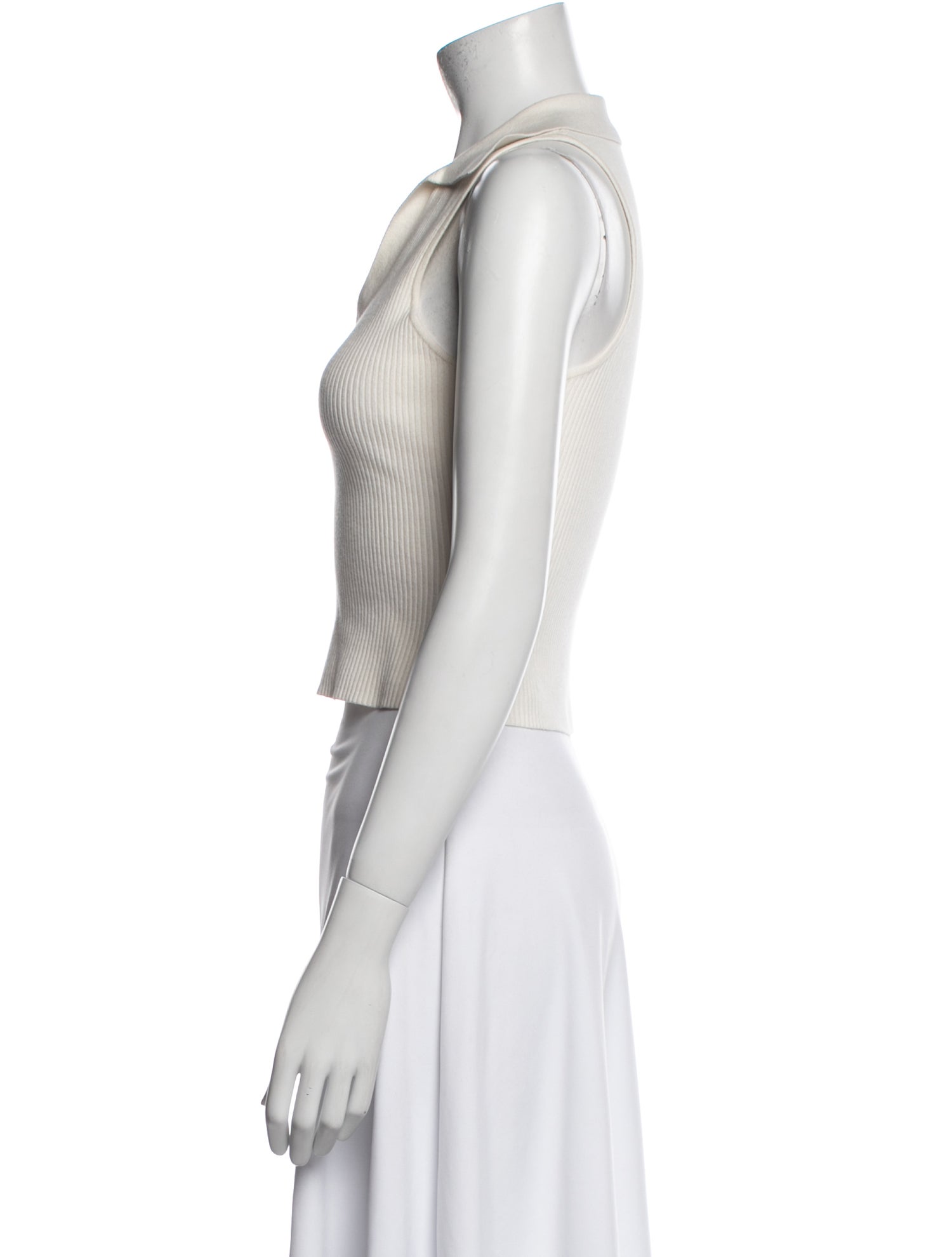 Reformation V-Neck Sleeveless Crop Top