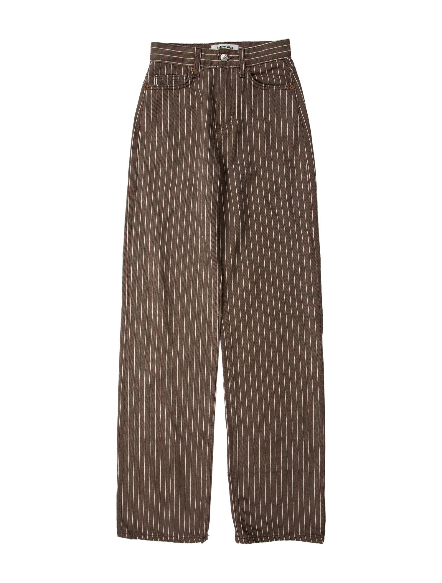 Reformation Striped Wide Leg Pants