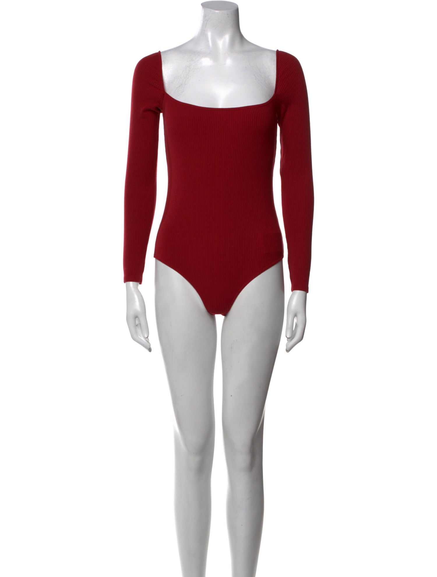 Reformation Square Neckline Long Sleeve Bodysuit