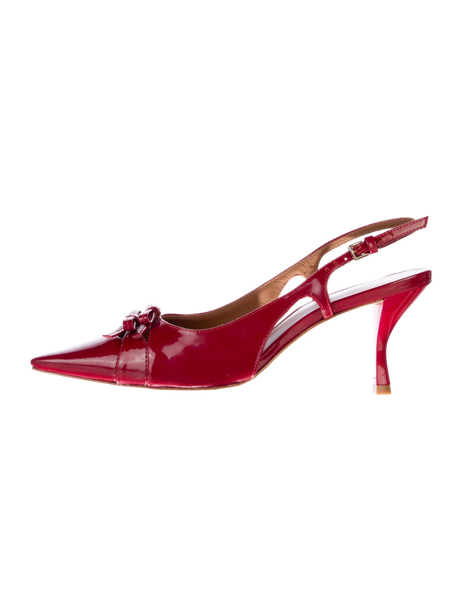 Reformation Leather Slingback Pumps