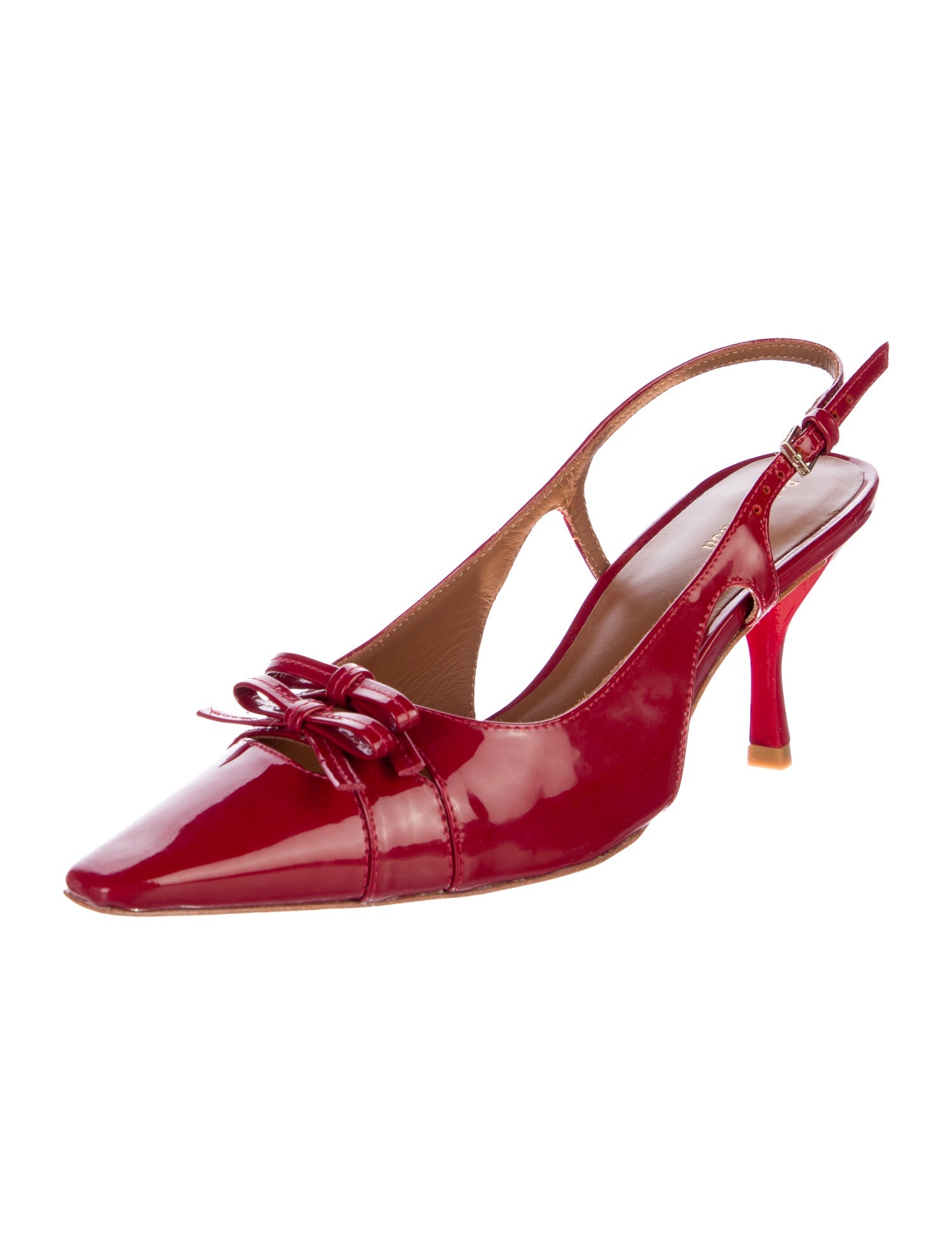 Reformation Leather Slingback Pumps