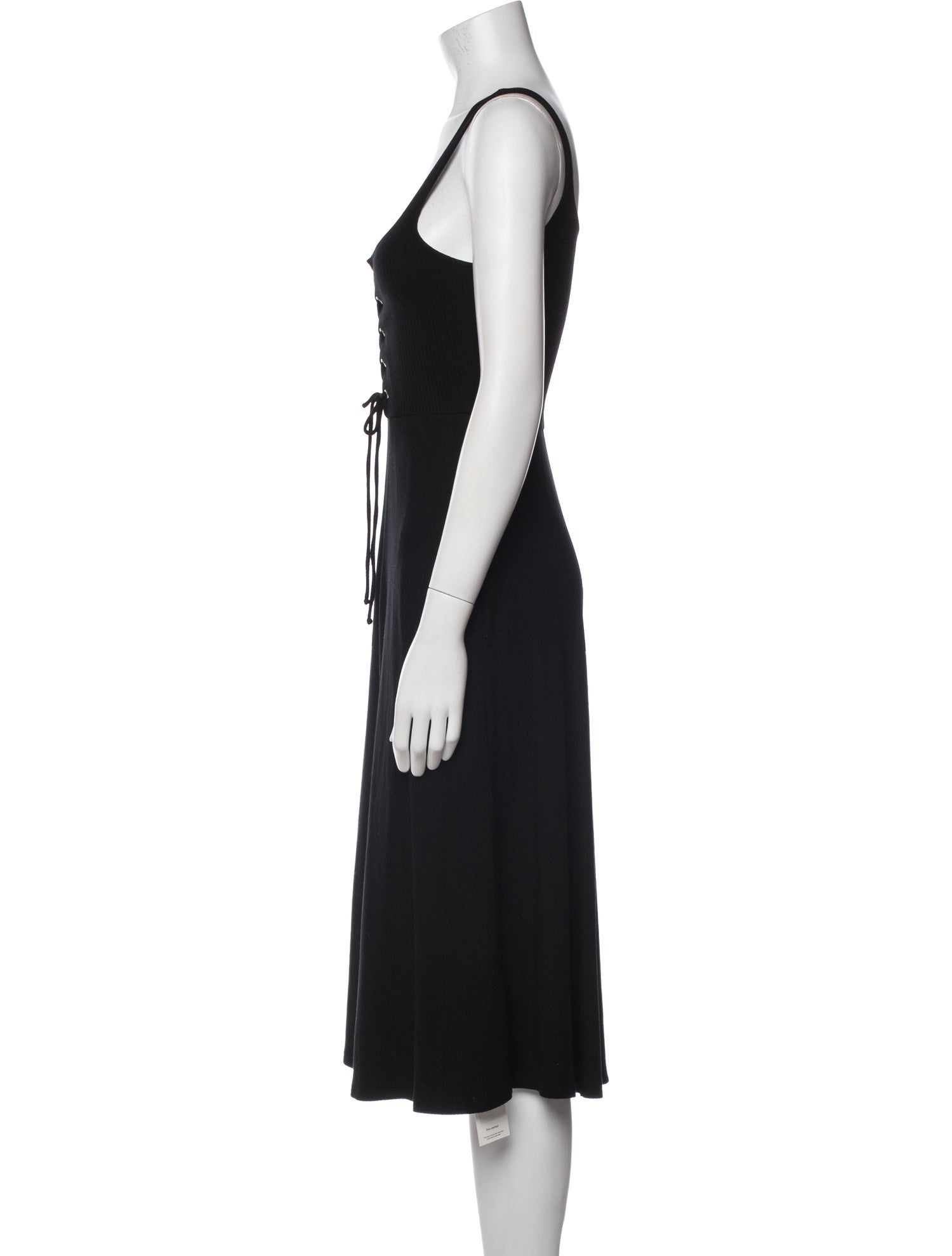 Reformation Scoop Neck Midi Length Dress
