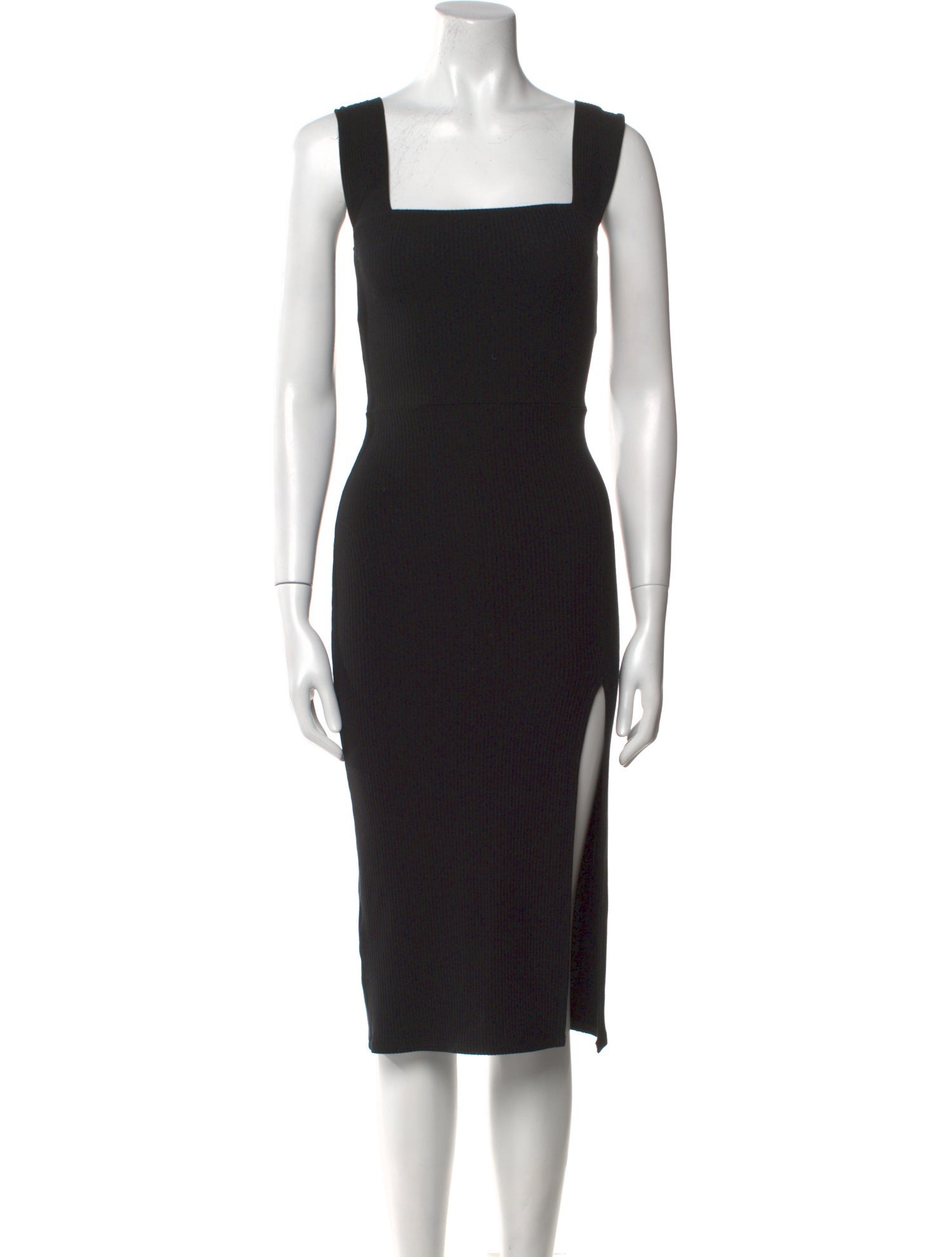 Reformation Square Neckline Knee-Length Dress