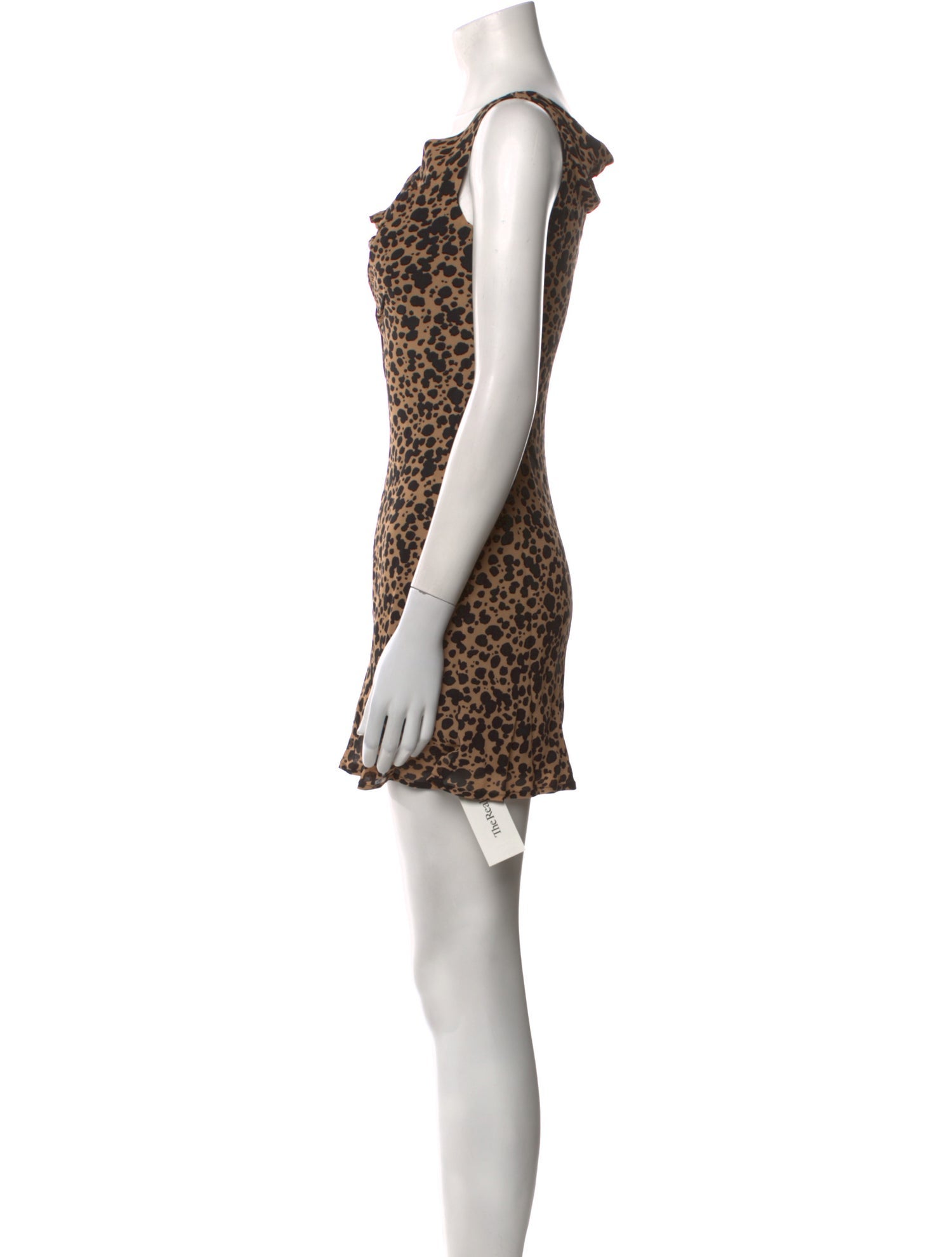 Reformation Animal Print Mini Dress