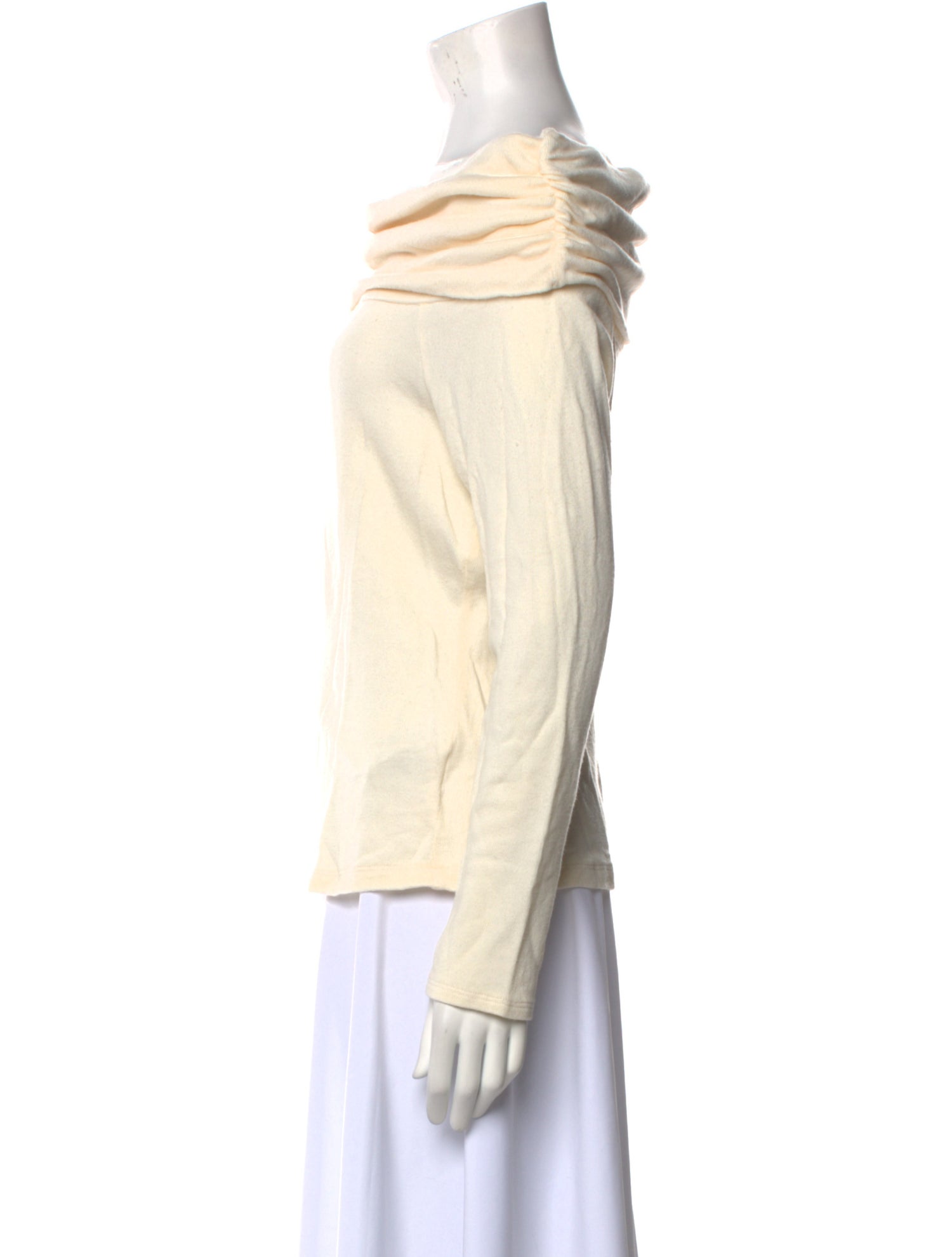 Reformation Cowl Neck Long Sleeve Top