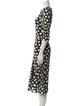 Reformation Polka Dot Print Midi Length Dress