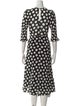 Reformation Polka Dot Print Midi Length Dress