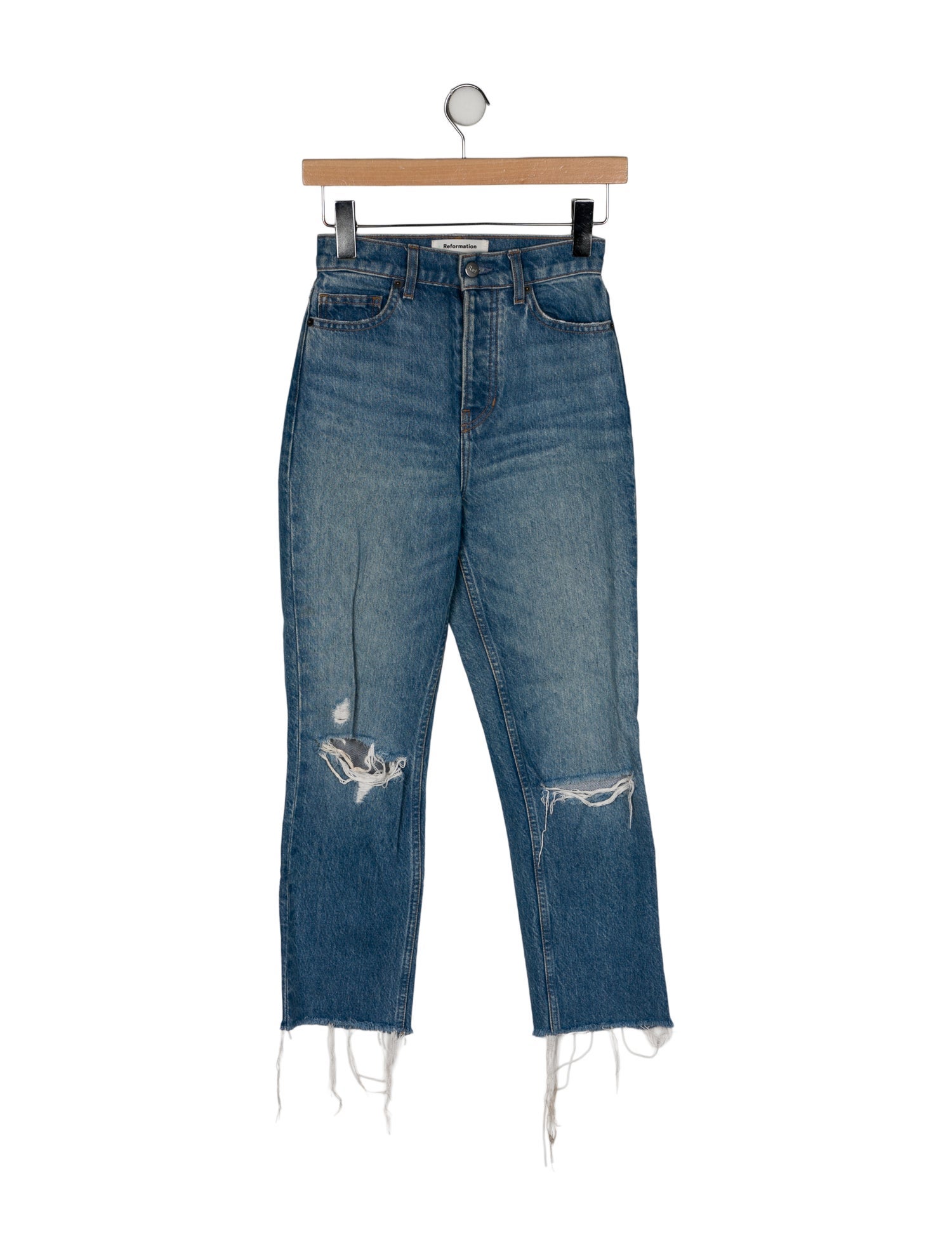 Reformation High-Rise Straight Leg Jeans