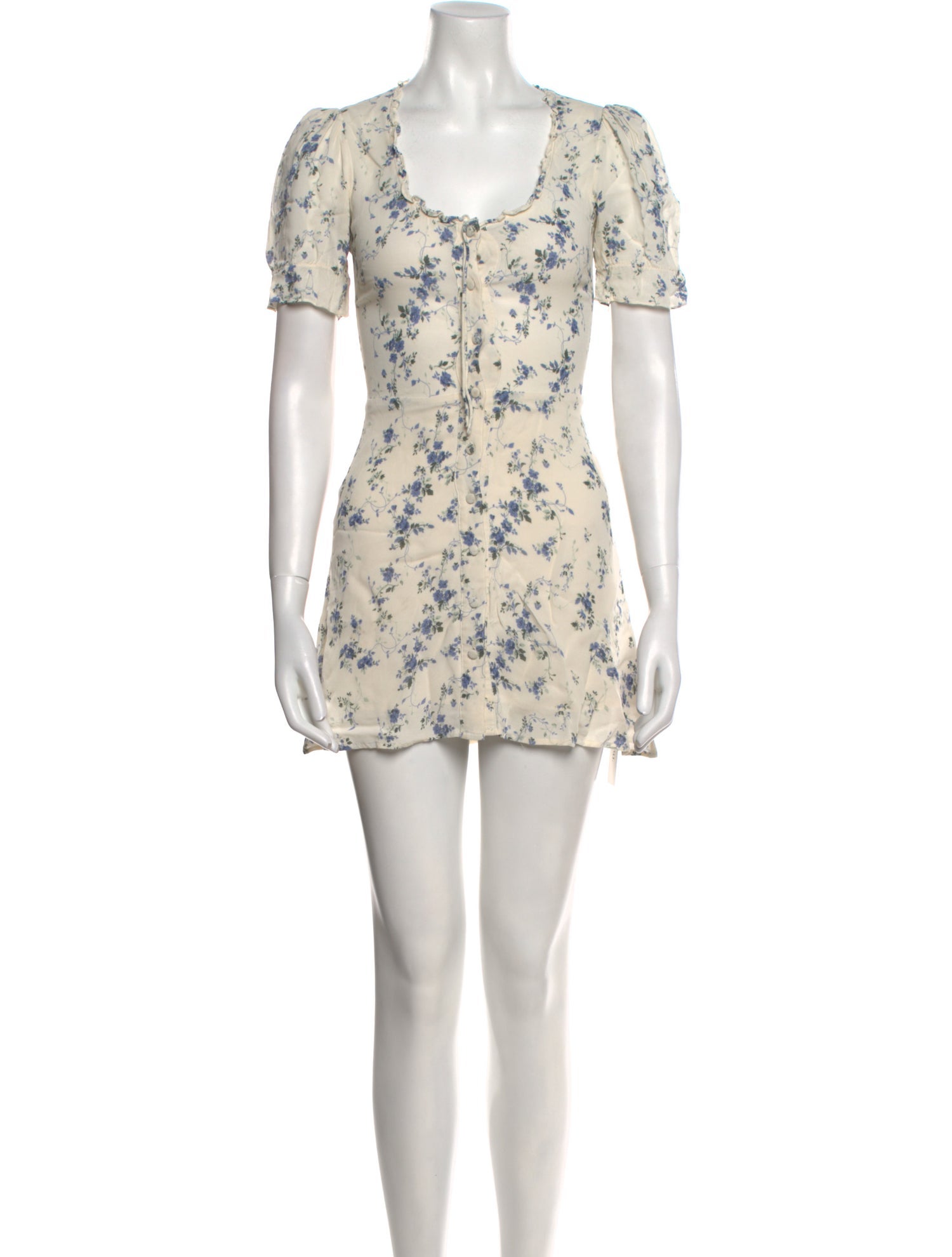 Reformation Floral Print Mini Dress