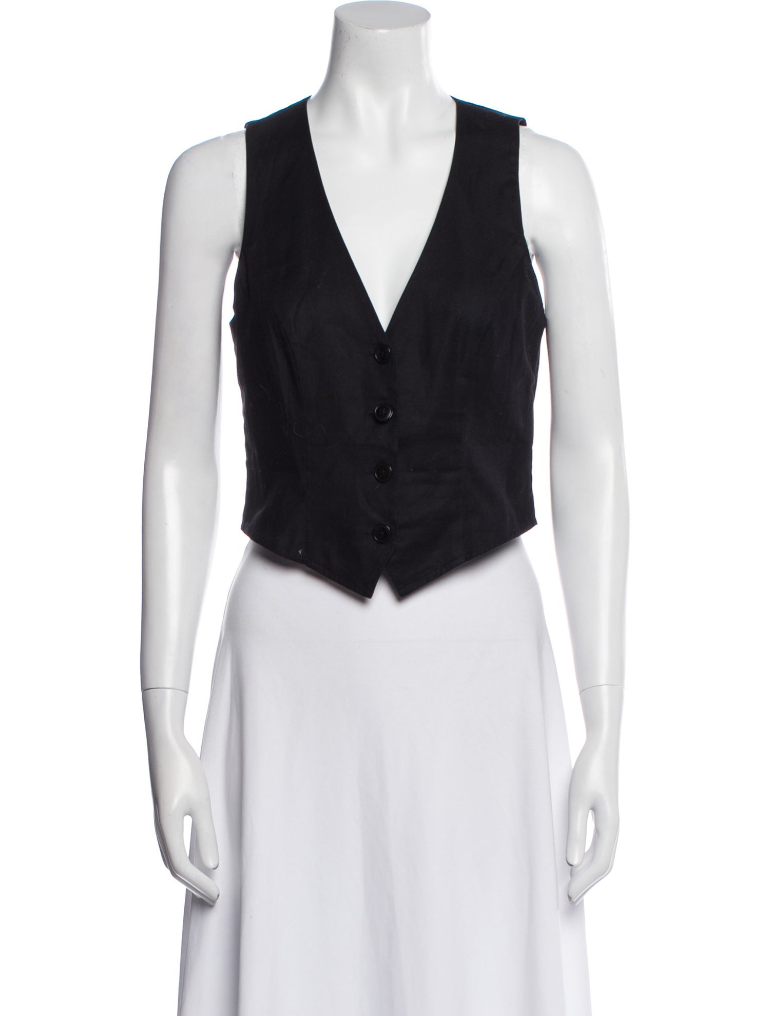 Reformation V-Neck Sleeveless Crop Top