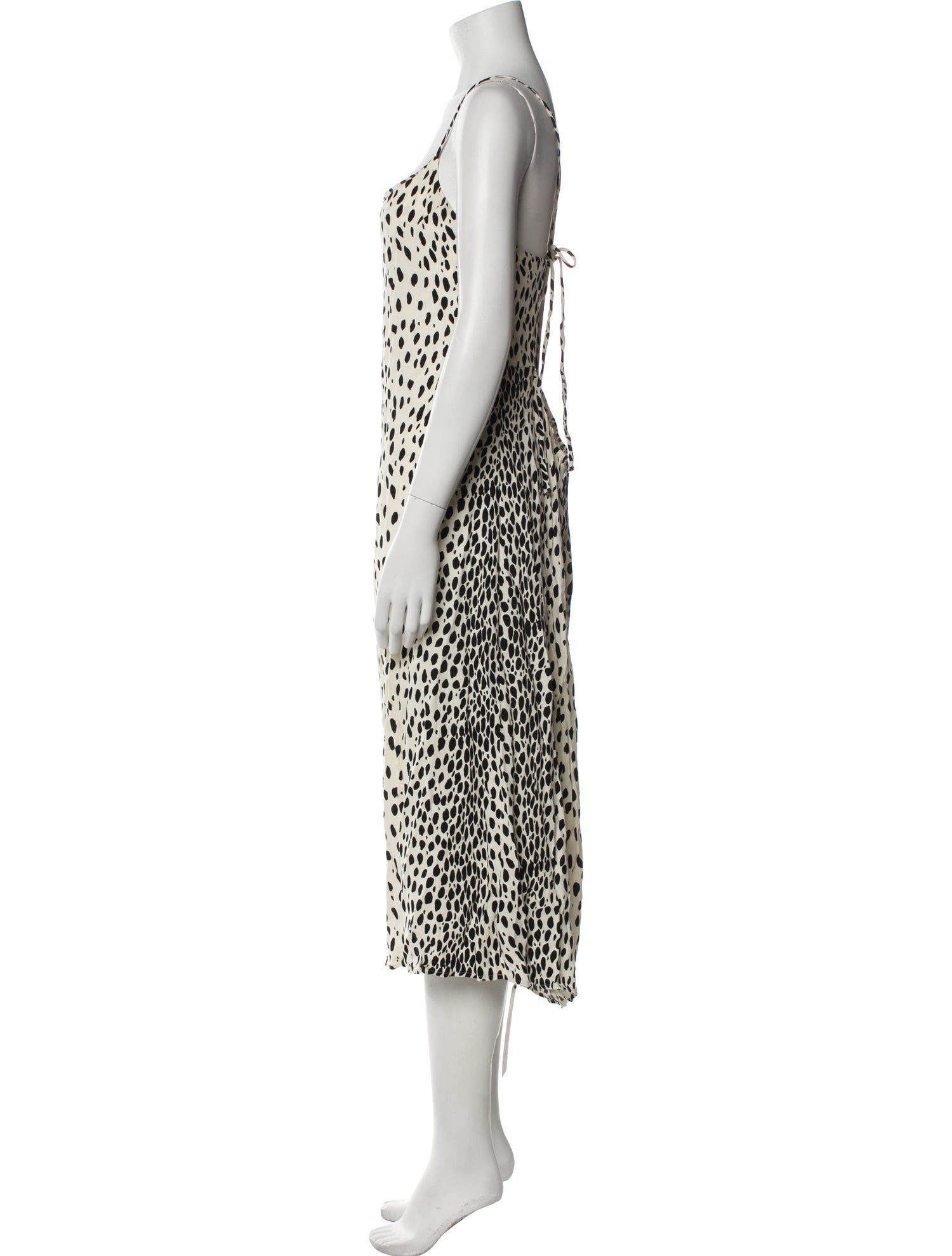 Reformation Animal Print Knee-Length Dress