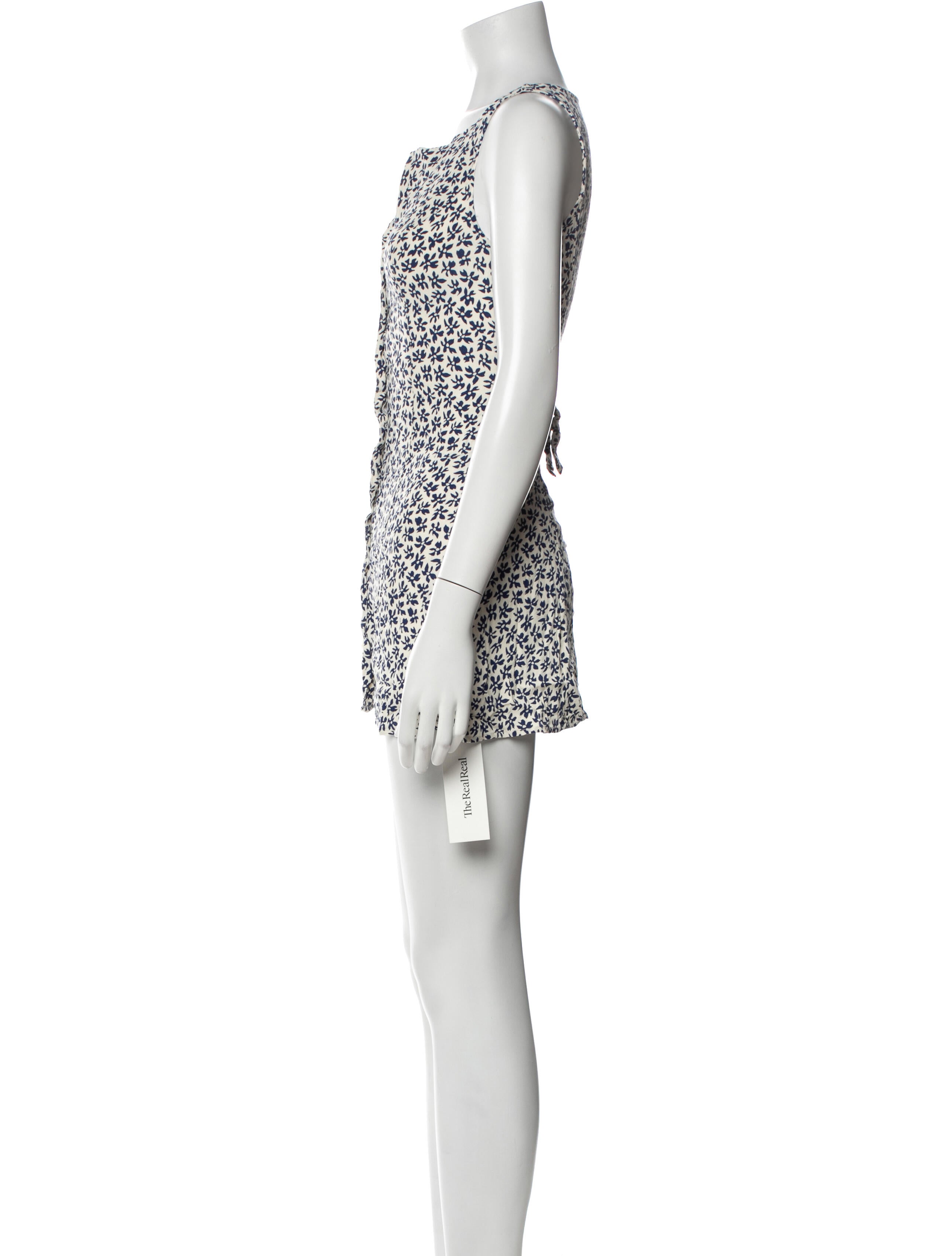 Reformation Floral Print Mini Dress