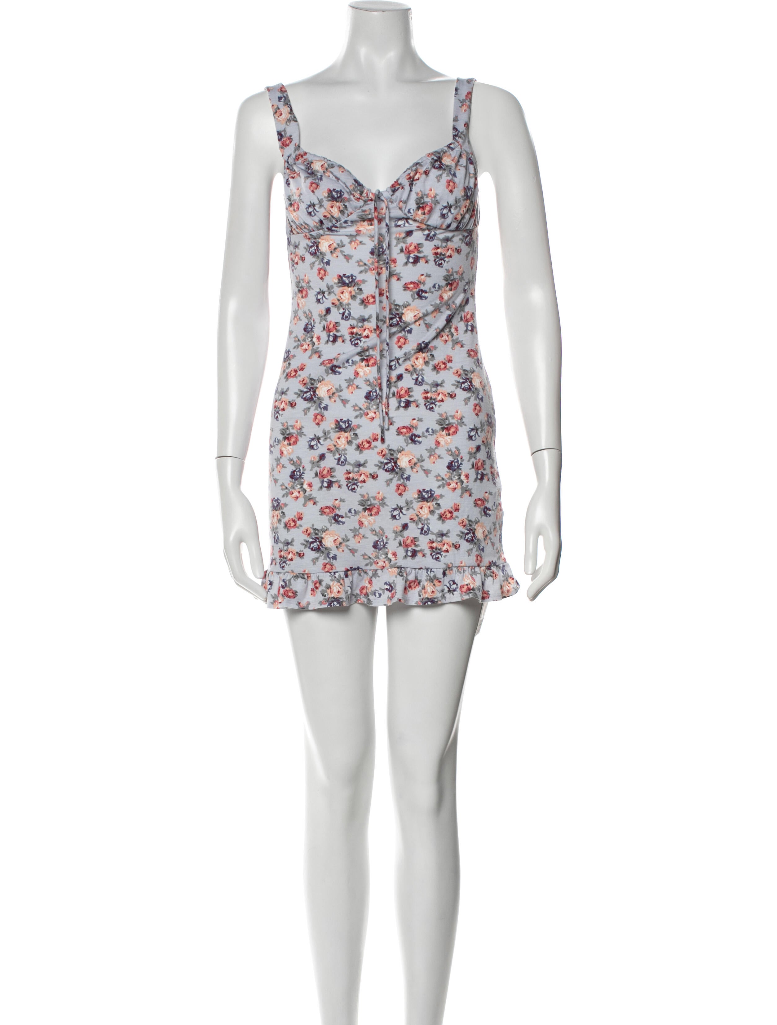 Reformation Floral Print Mini Dress