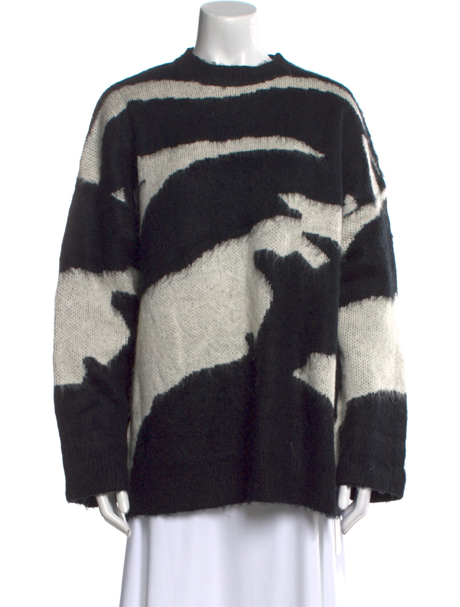 Reformation Striped Mock Neck Sweater