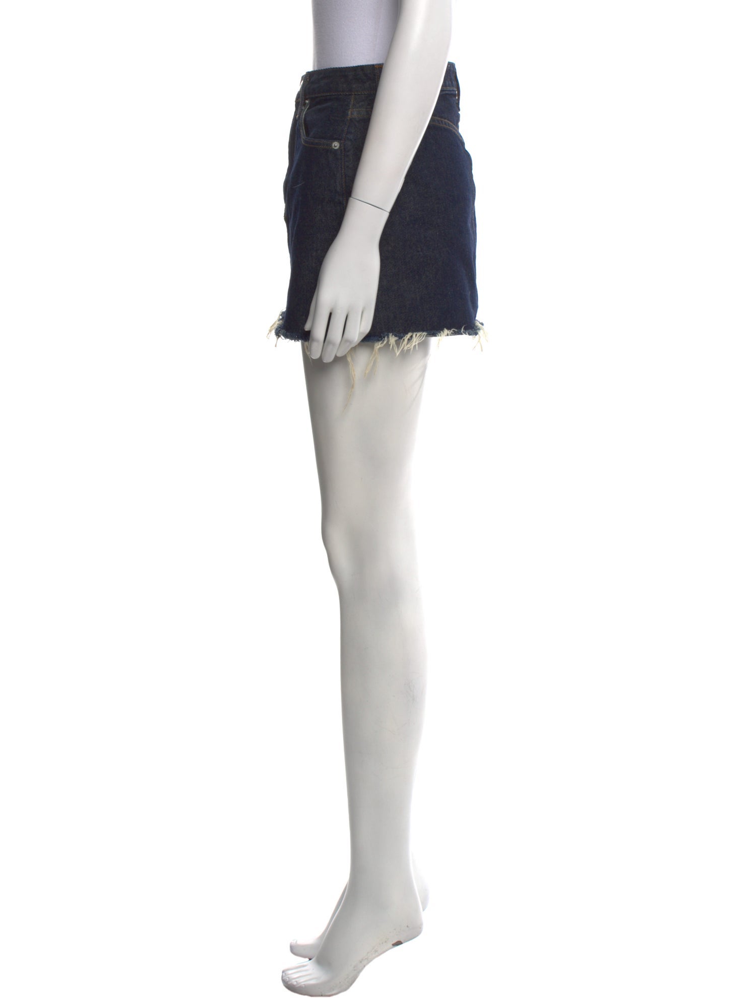 Reformation Distressed Accents Mini Skirt