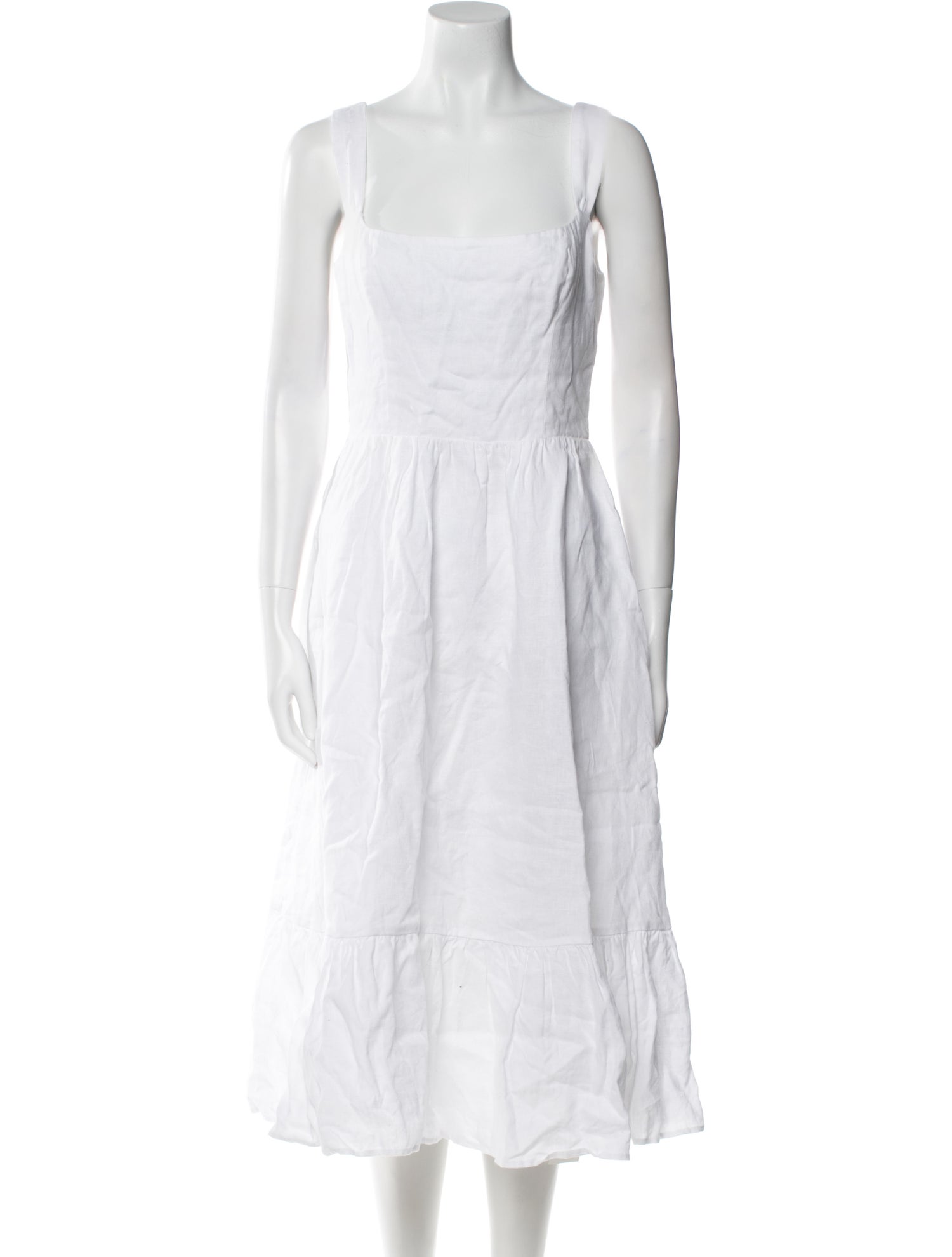 Reformation Linen Midi Length Dress