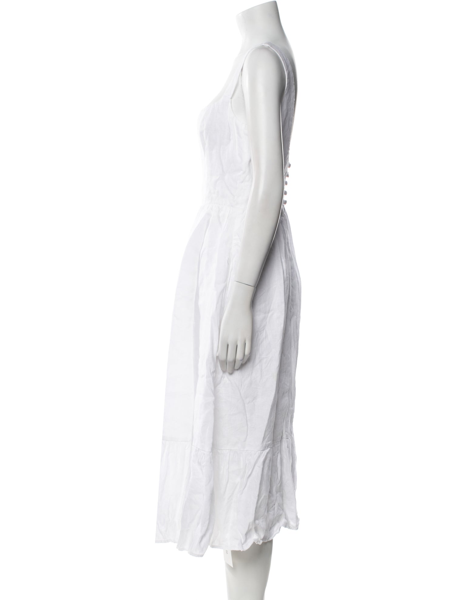 Reformation Linen Midi Length Dress