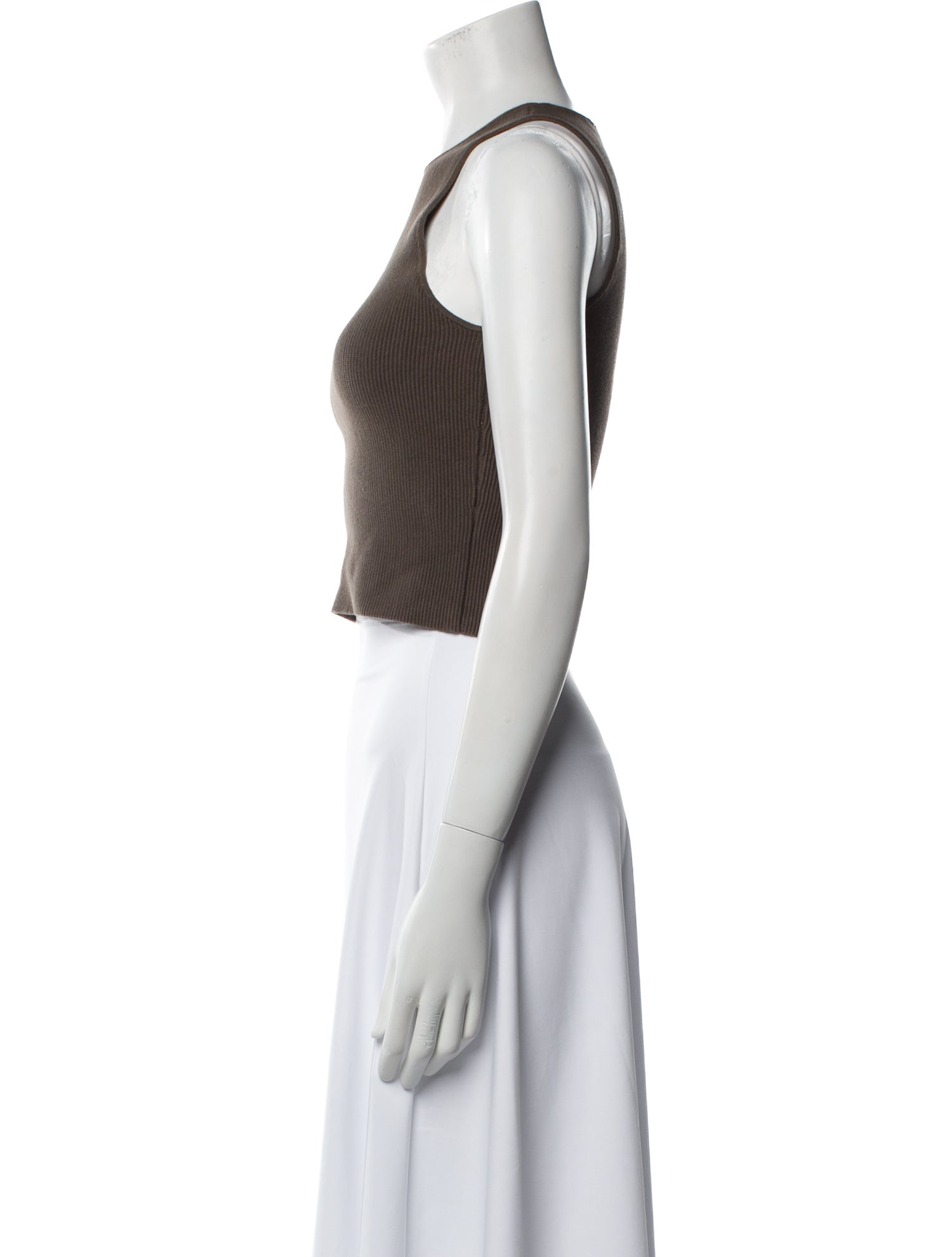 Reformation Crew Neck Sleeveless Crop Top