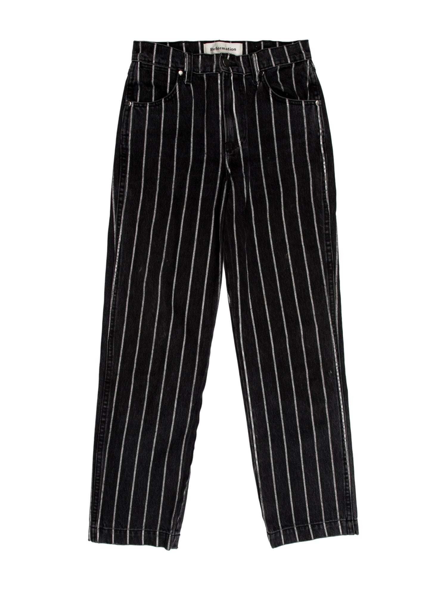 Reformation Striped Straight Leg Pants