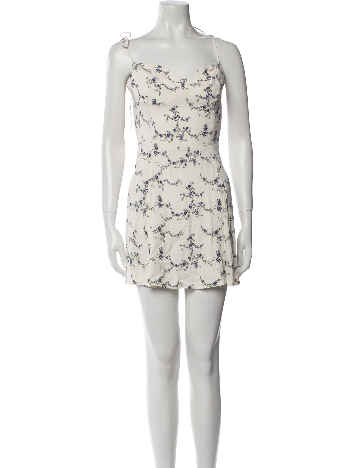 Reformation Floral Print Mini Dress