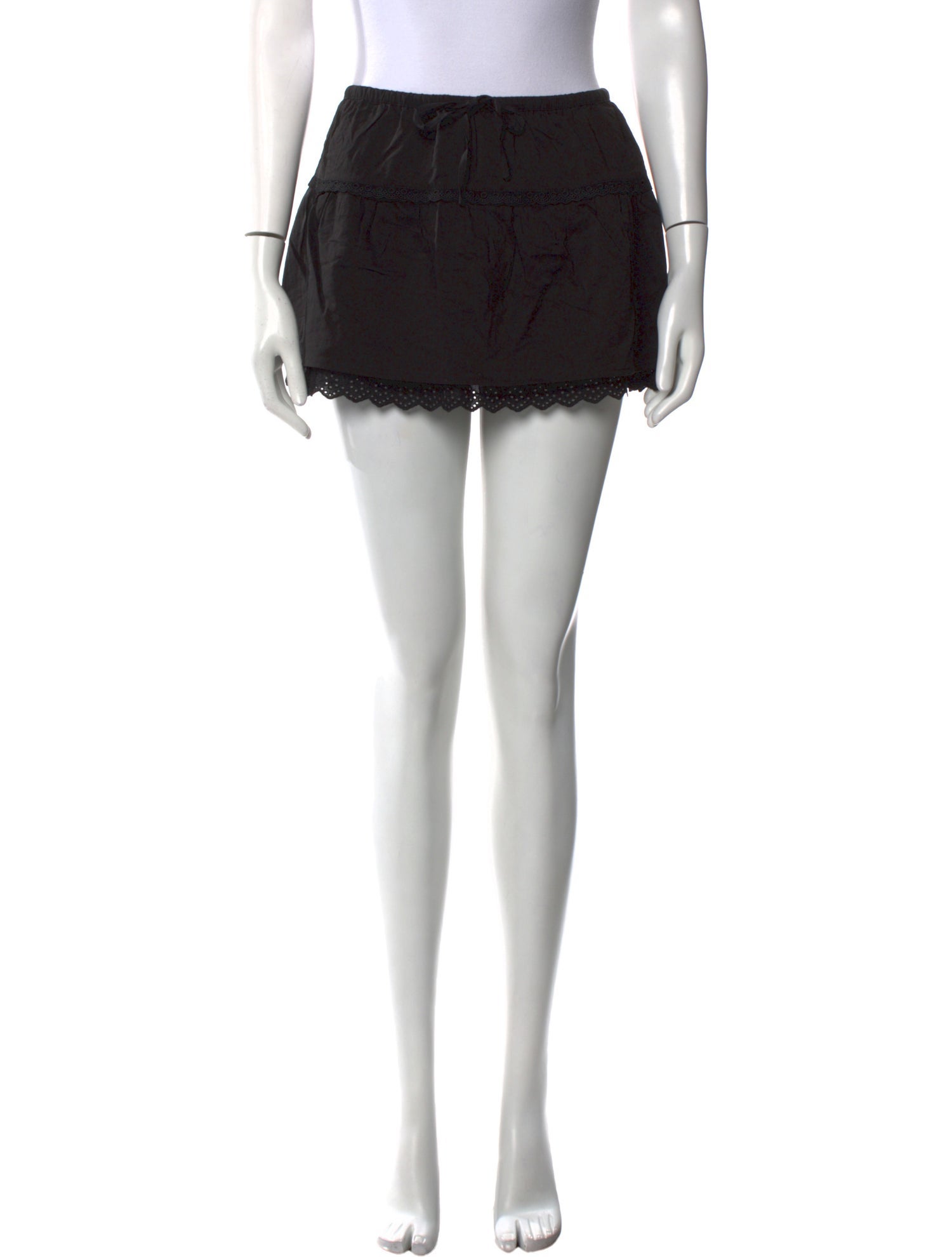 Reformation Ruffle Embellishment Mini Skirt