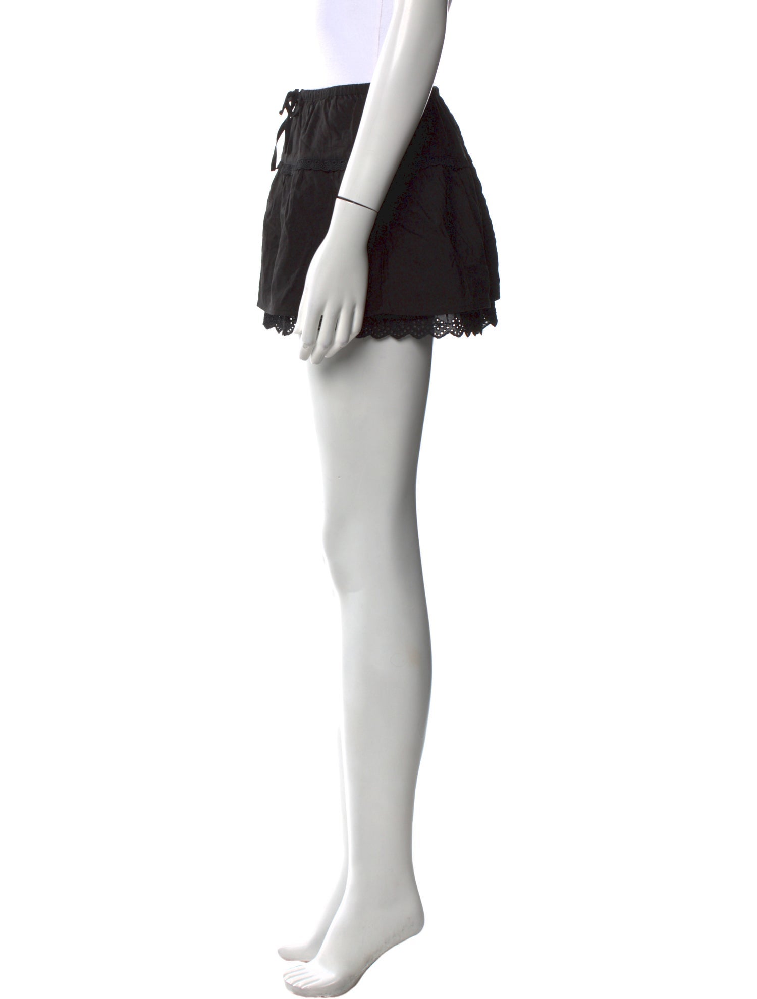 Reformation Ruffle Embellishment Mini Skirt