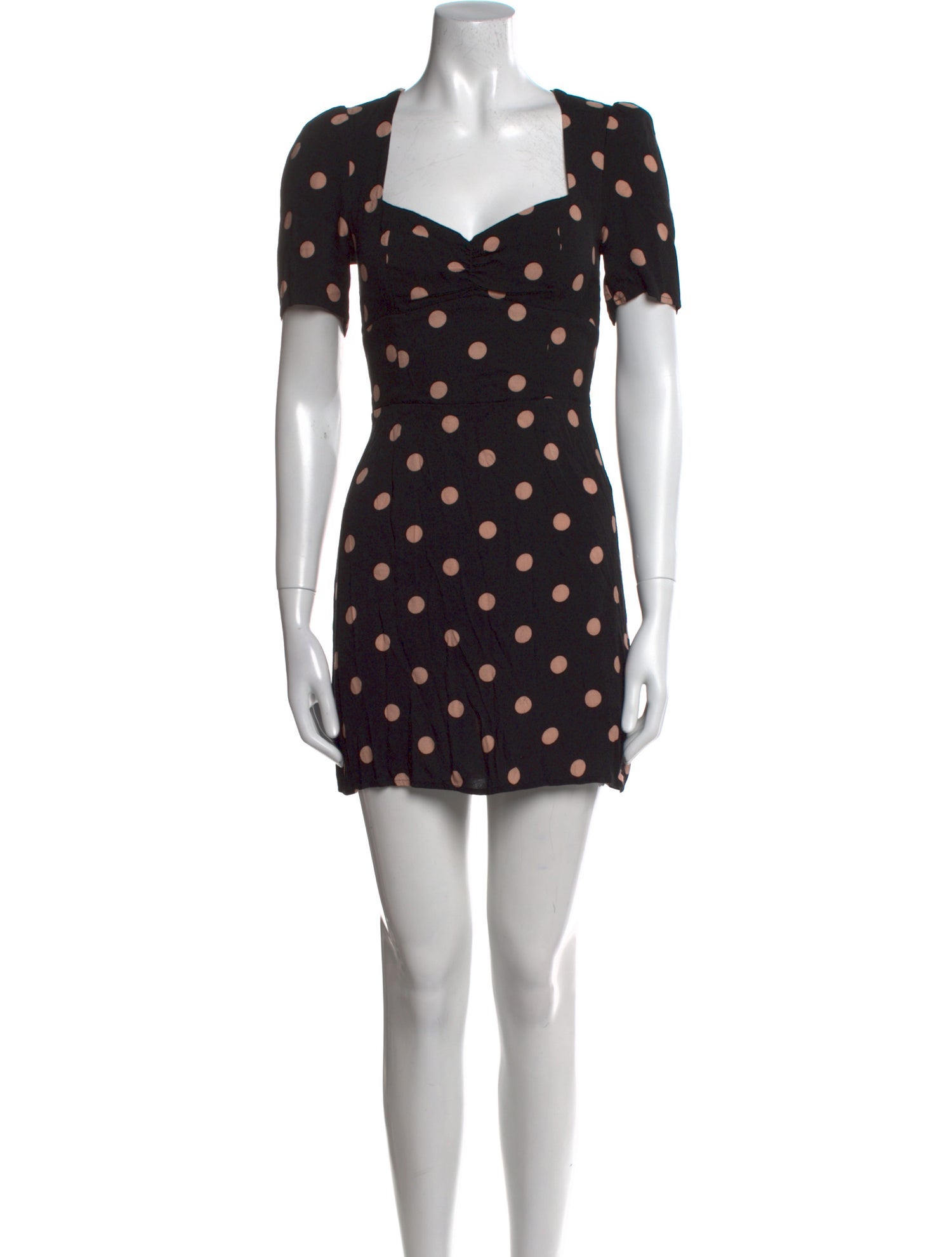 Reformation Polka Dot Print Mini Dress