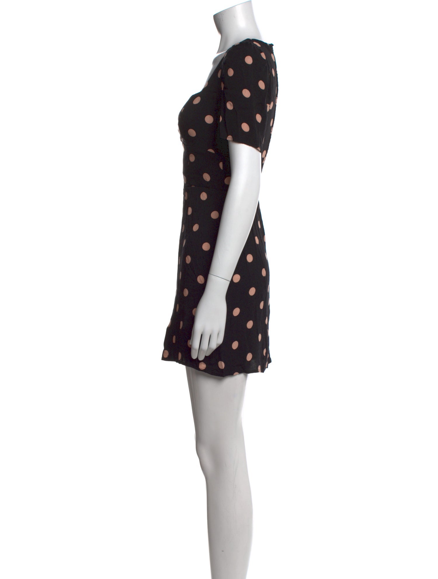 Reformation Polka Dot Print Mini Dress