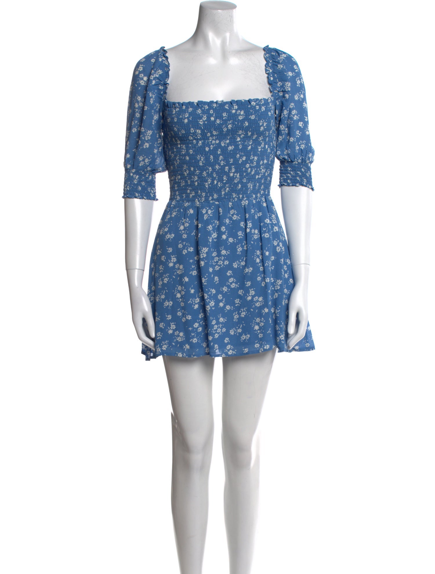 Reformation Floral Print Mini Dress