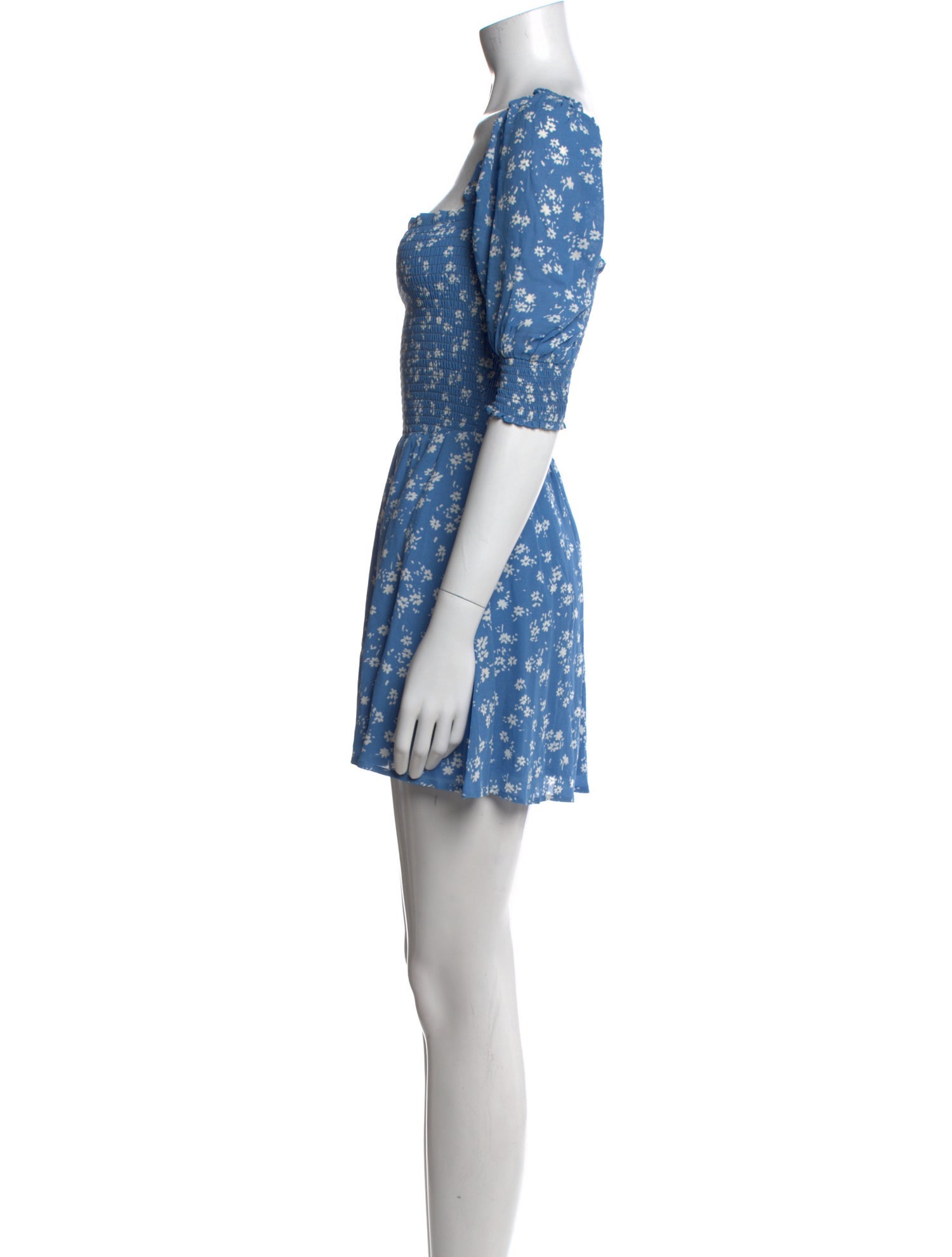 Reformation Floral Print Mini Dress