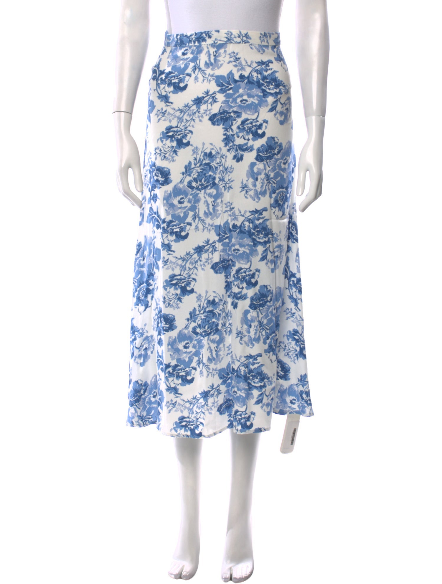 Reformation Floral Print Midi Length Skirt