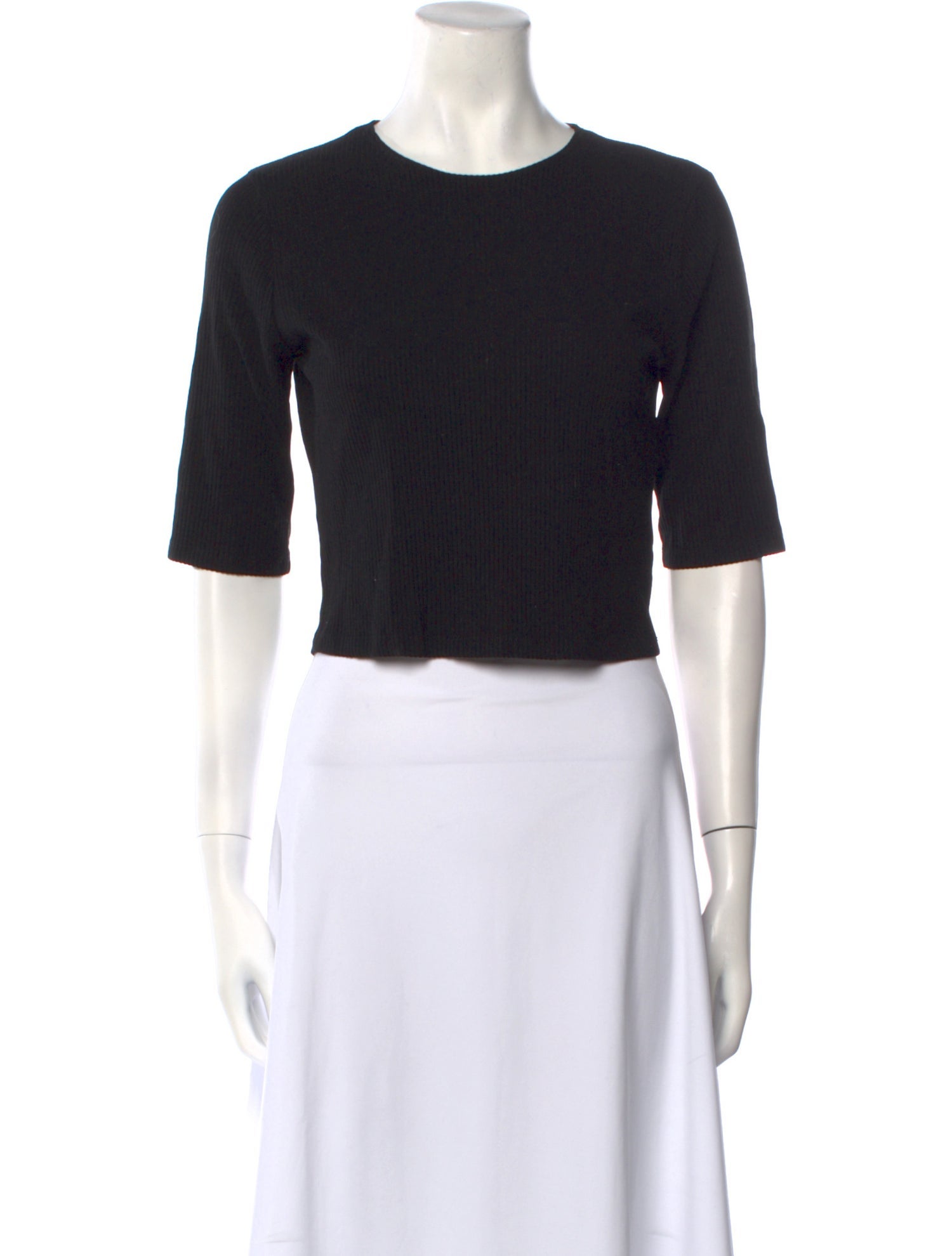 Reformation Crew Neck Short Sleeve Crop Top