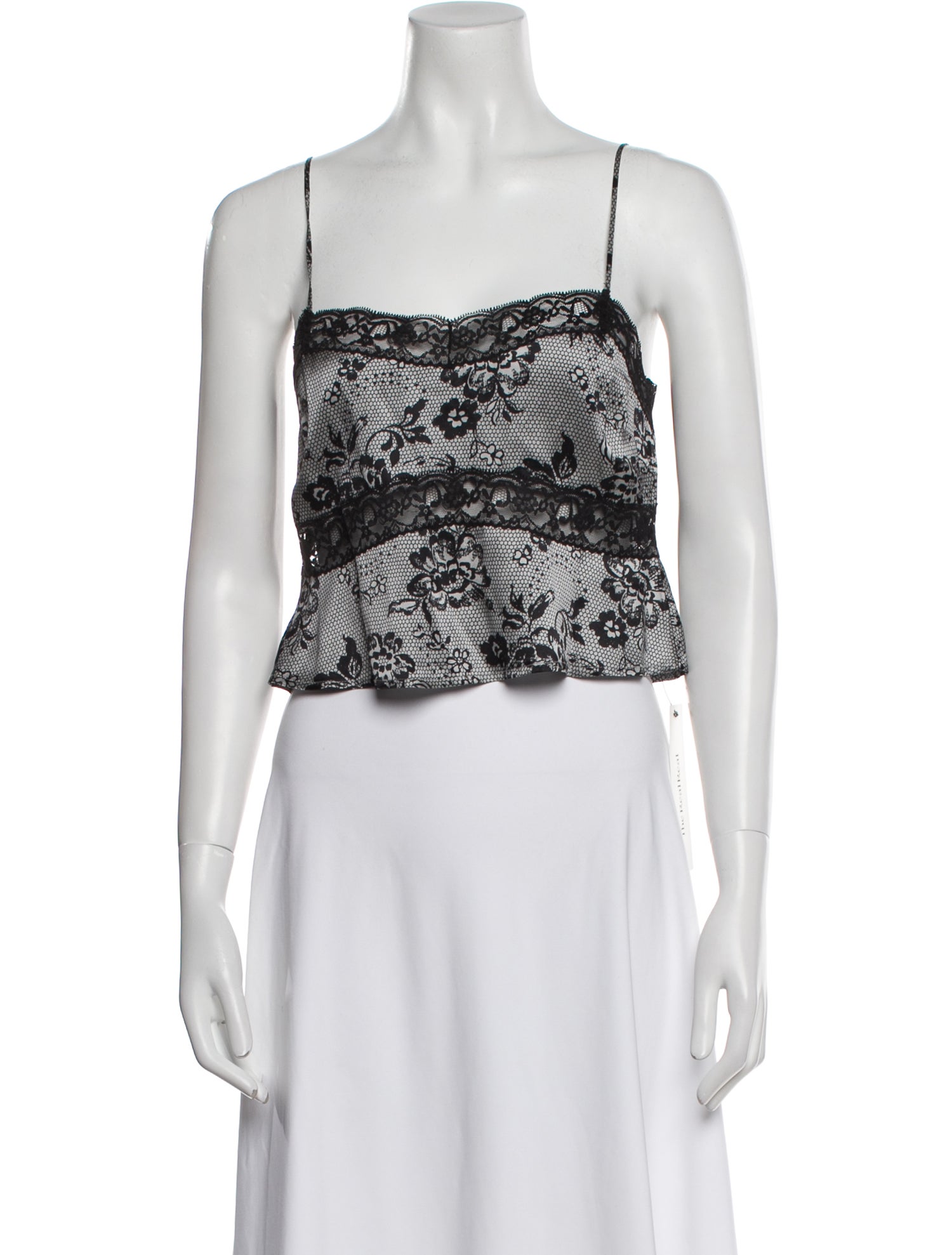 Reformation Silk Paisley Print Crop Top