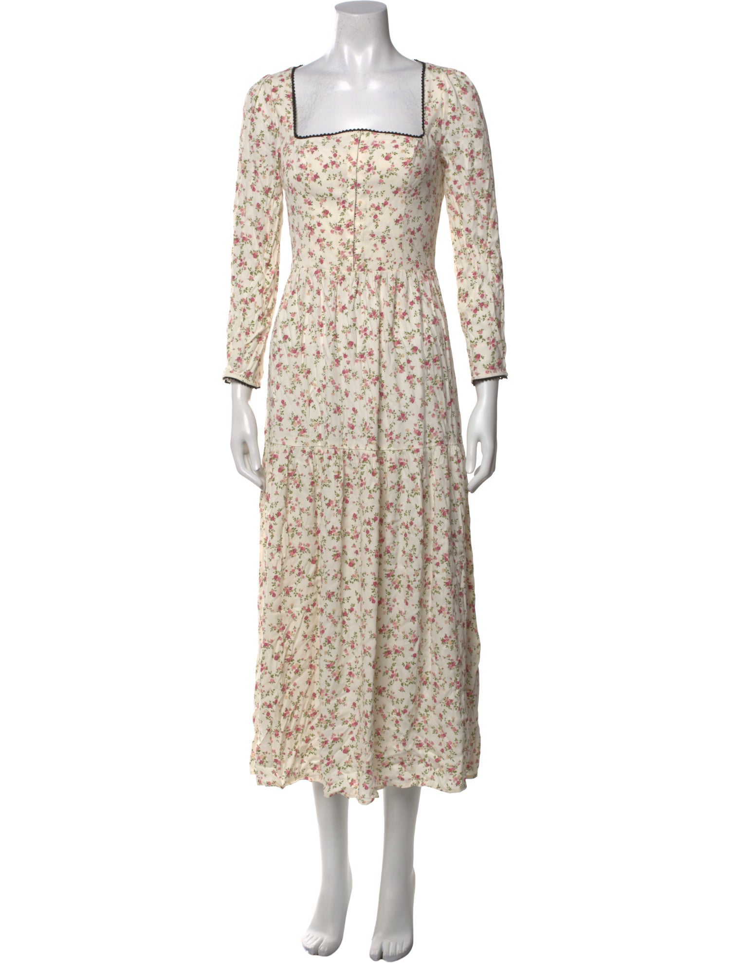 Reformation Floral Print Long Dress w/ Tags