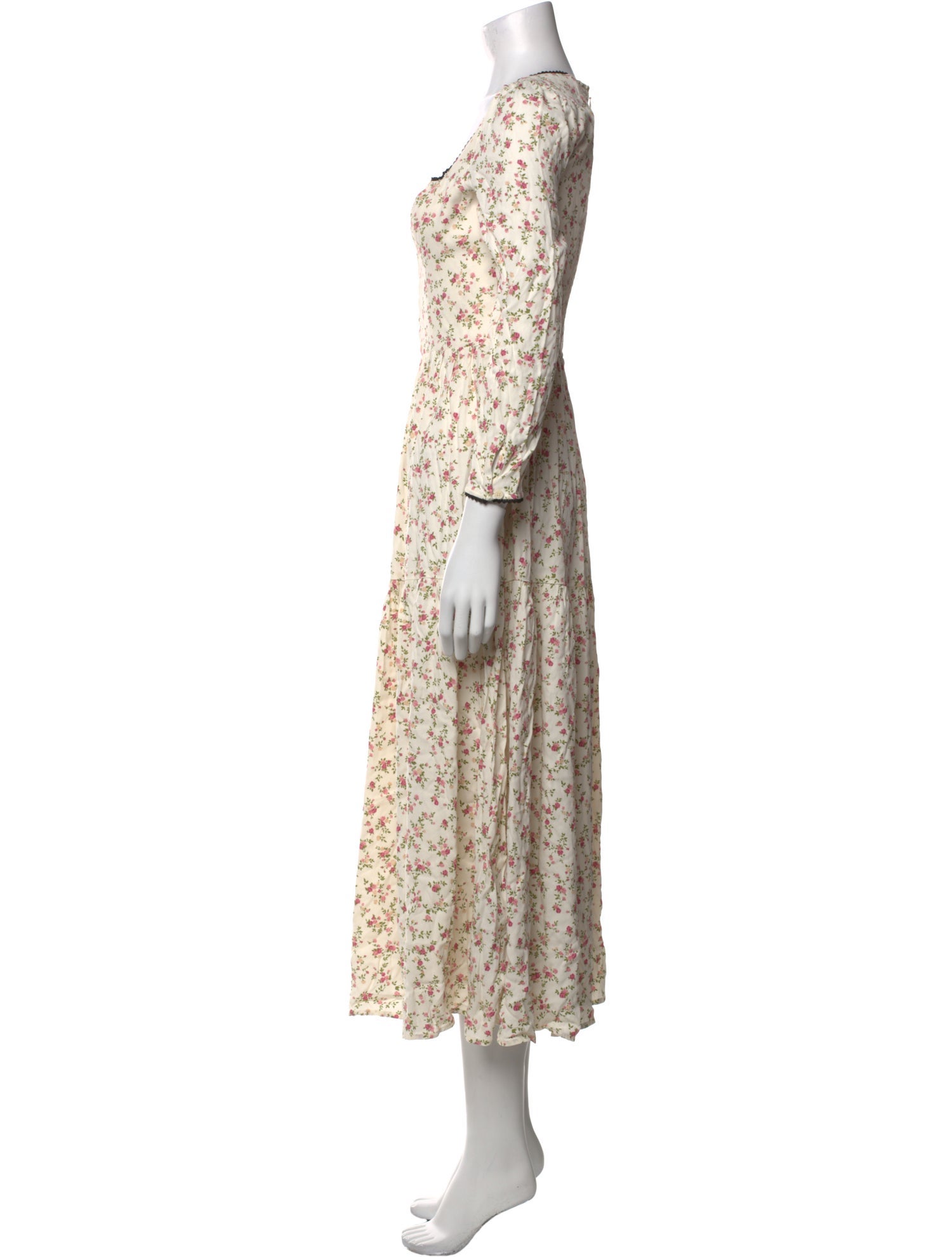 Reformation Floral Print Long Dress w/ Tags